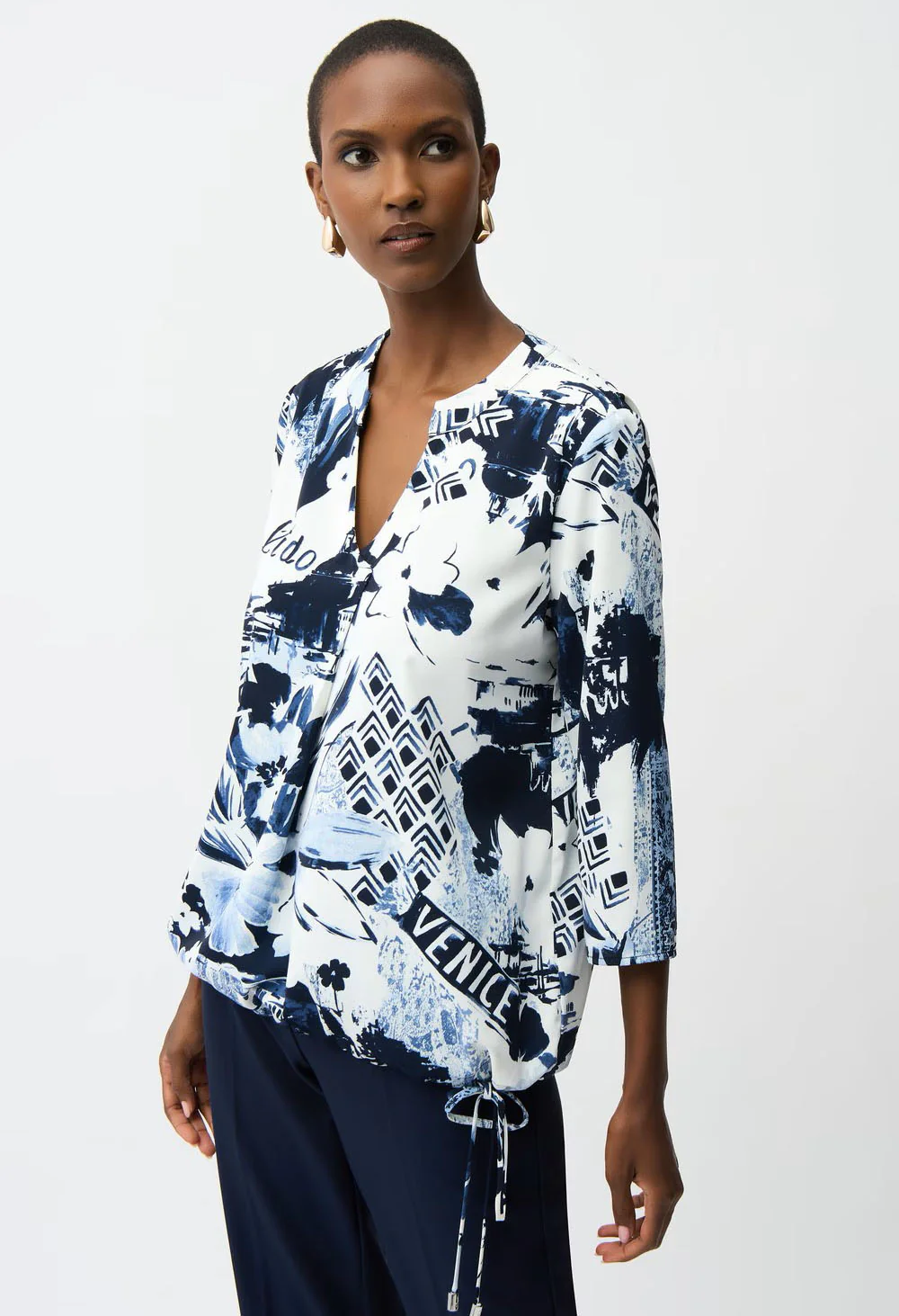 Floral V-Neck Blouse