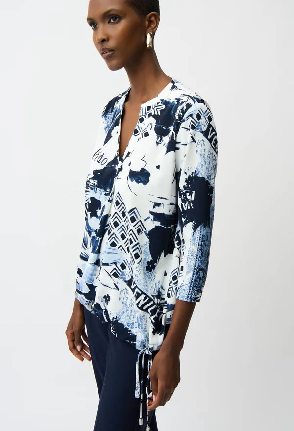 Floral V-Neck Blouse - Image 3