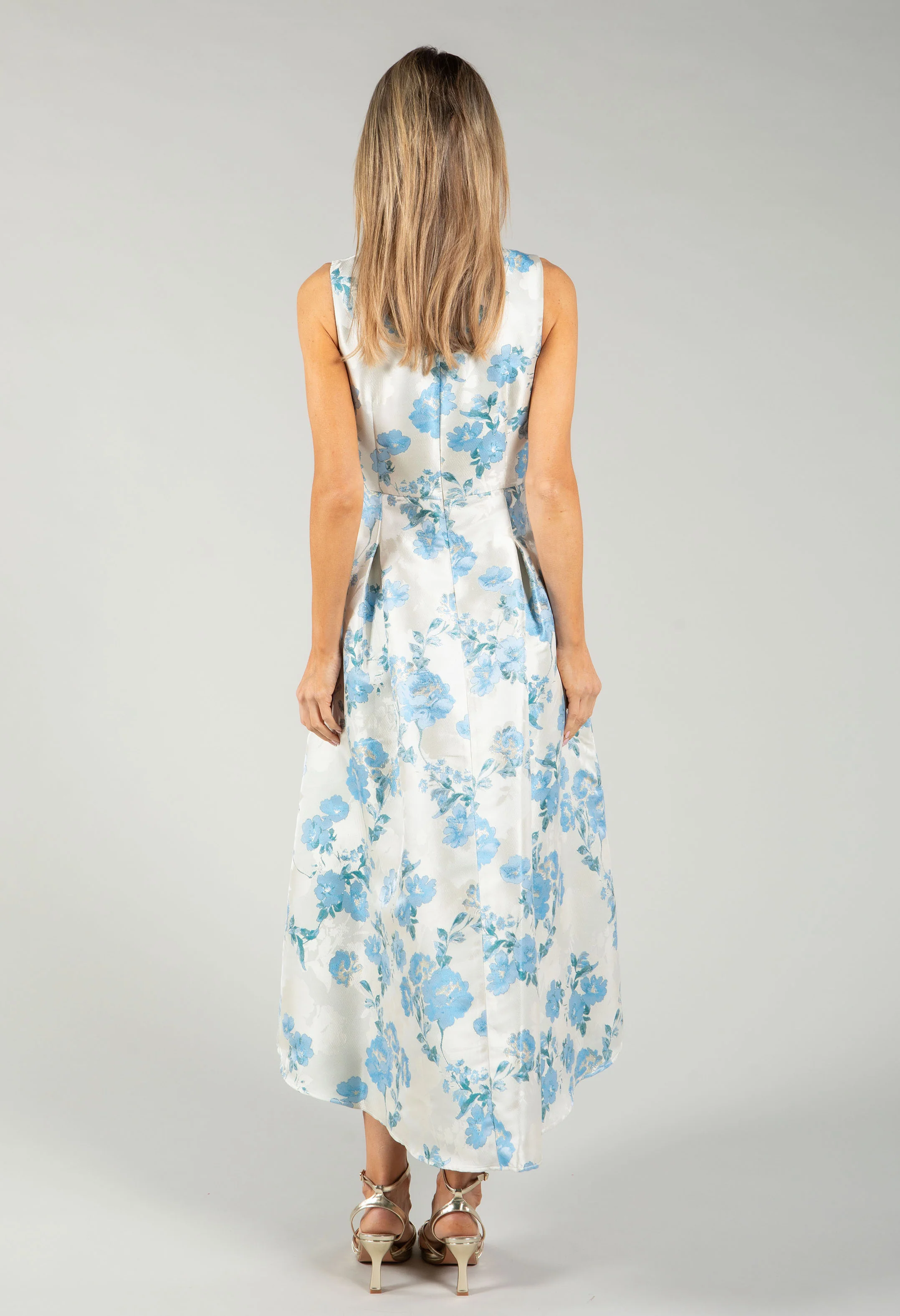 Floral V-Neck Midi Dress - Image 7
