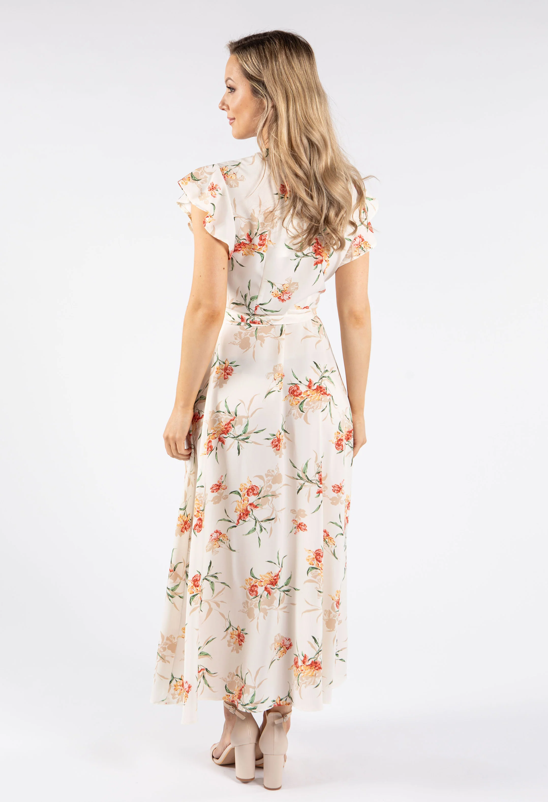 Floral Wrap Maxi Dress - Image 5