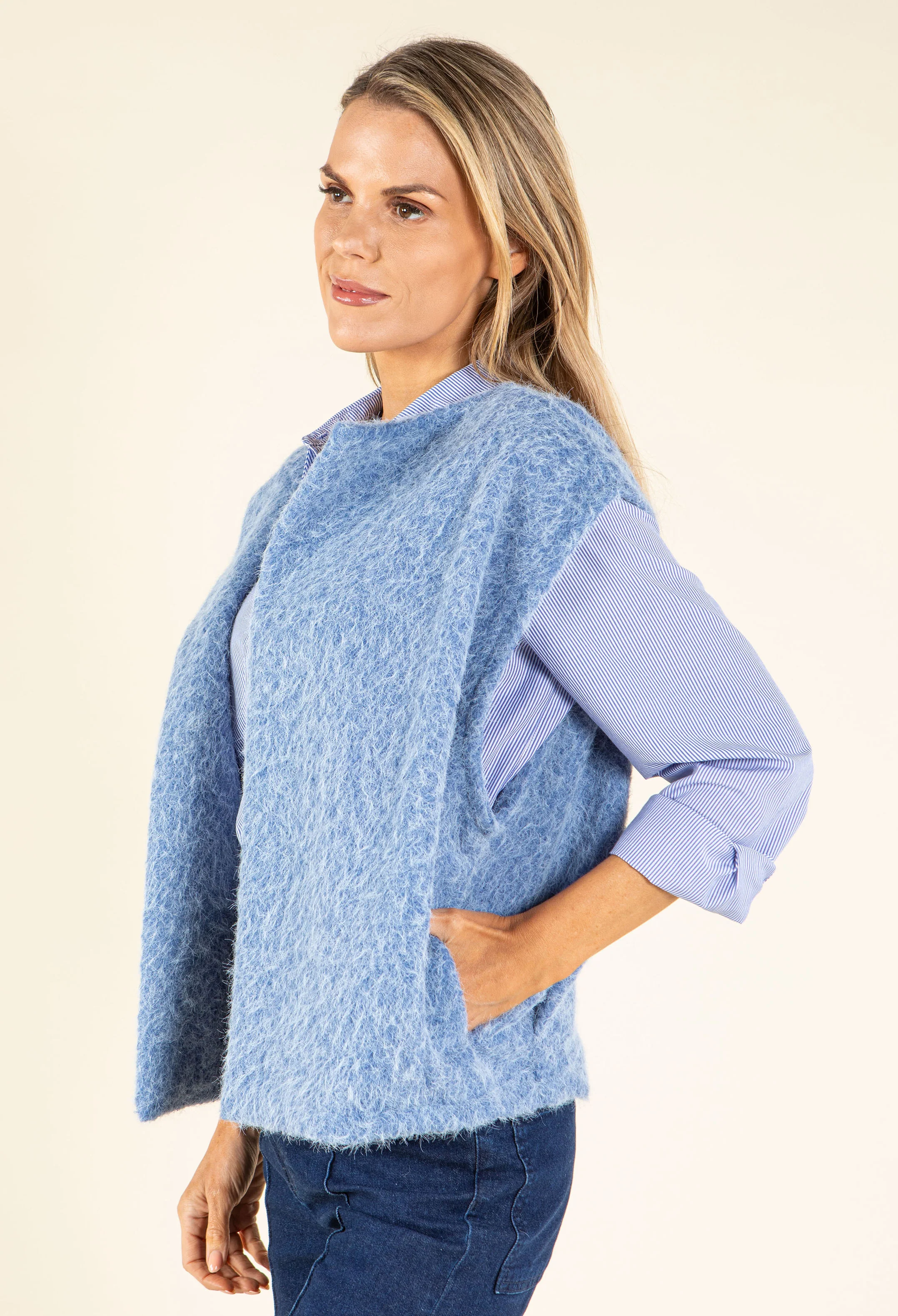 Fluffy Knit Vest - Image 4