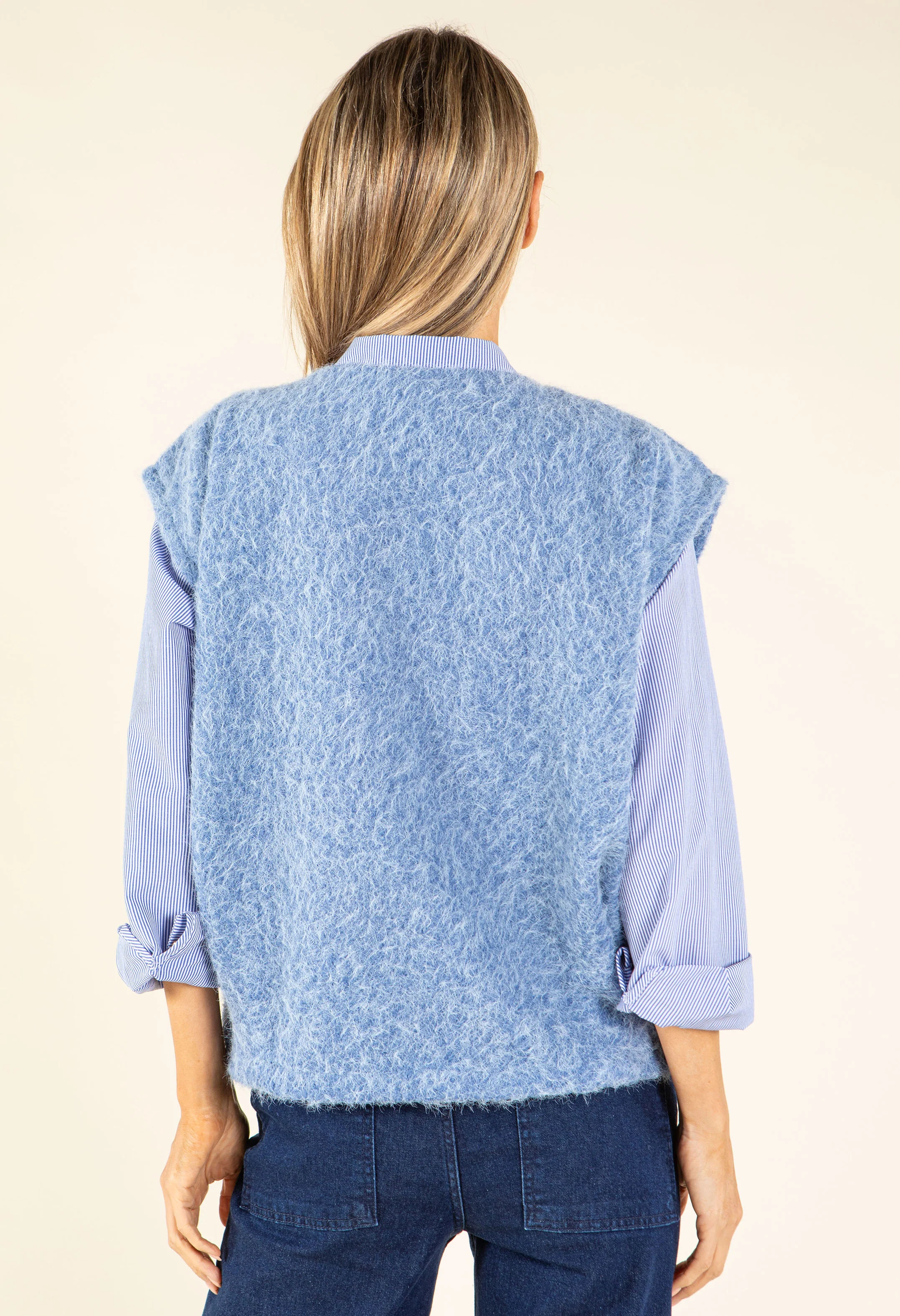 Fluffy Knit Vest - Image 5