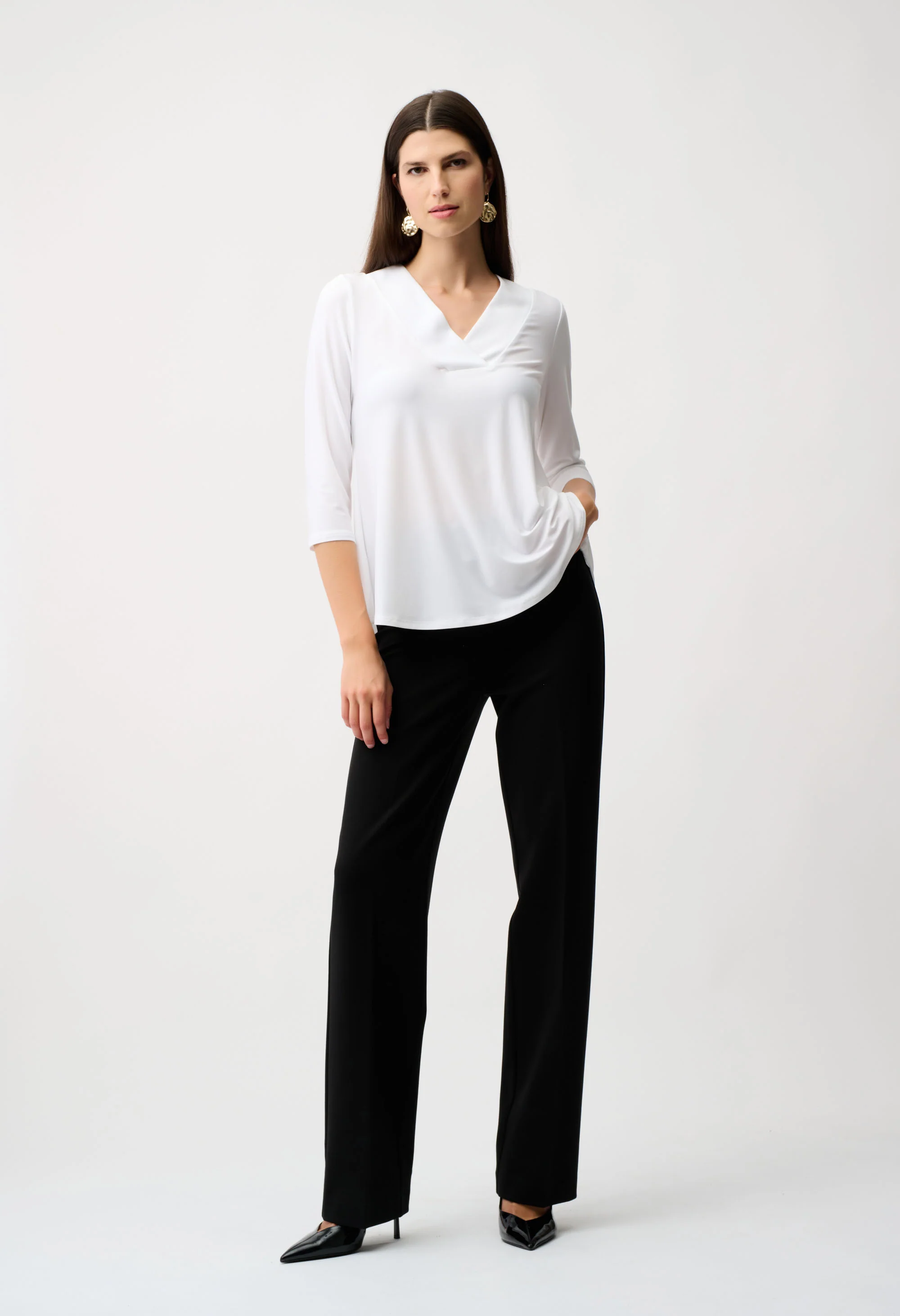 Formal Mid Rise Wide Leg Trousers - Image 6