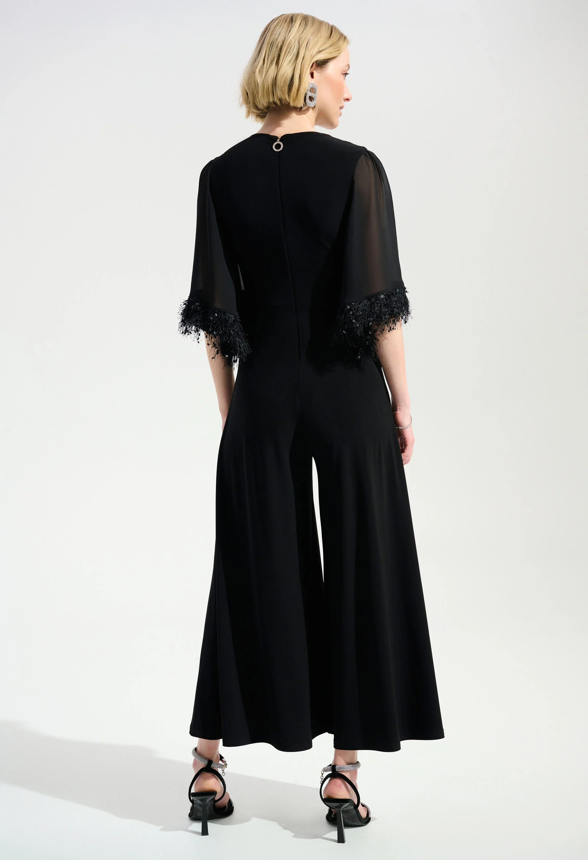 Formal V-neck Jumpsuit - Image 2