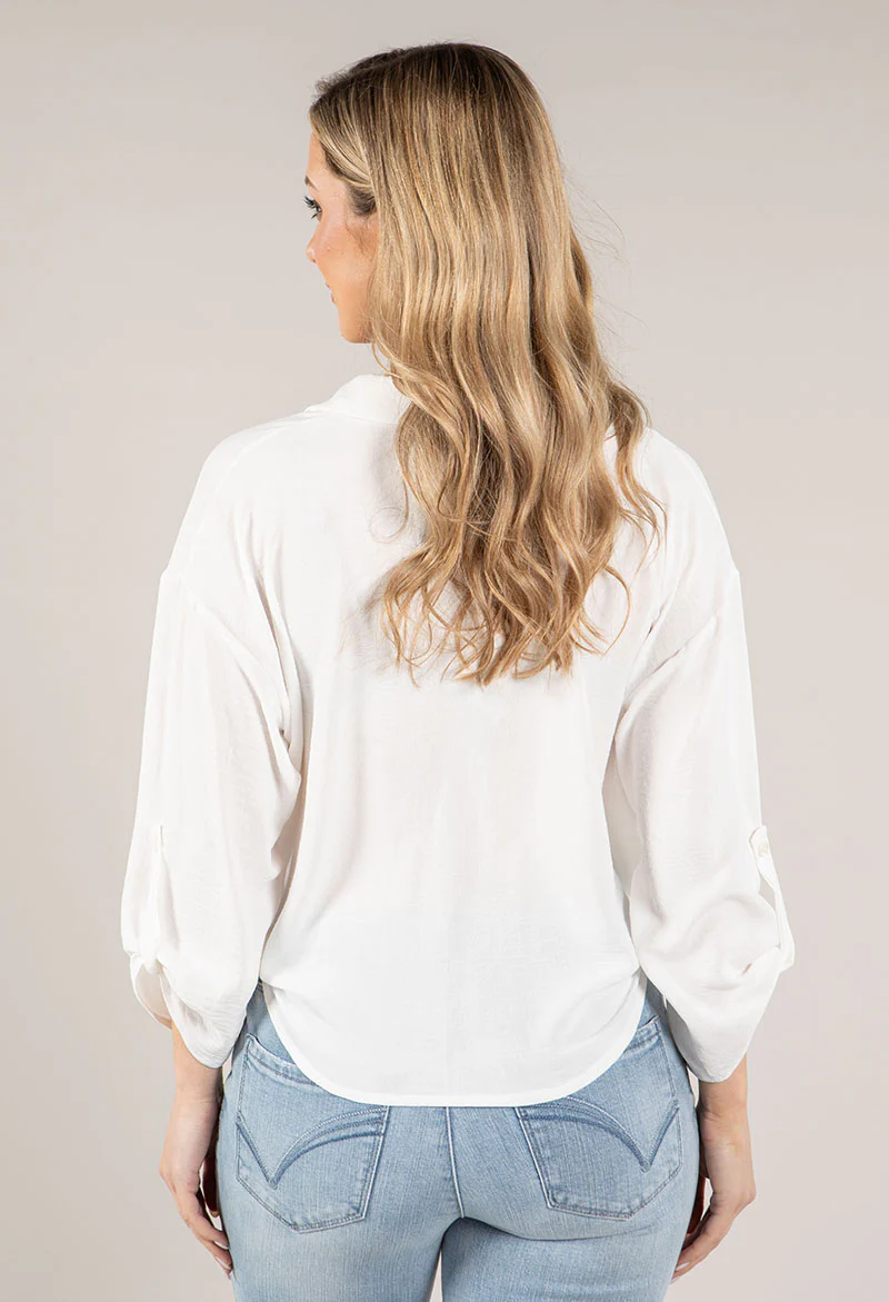 Front Knot Blouse - Image 10
