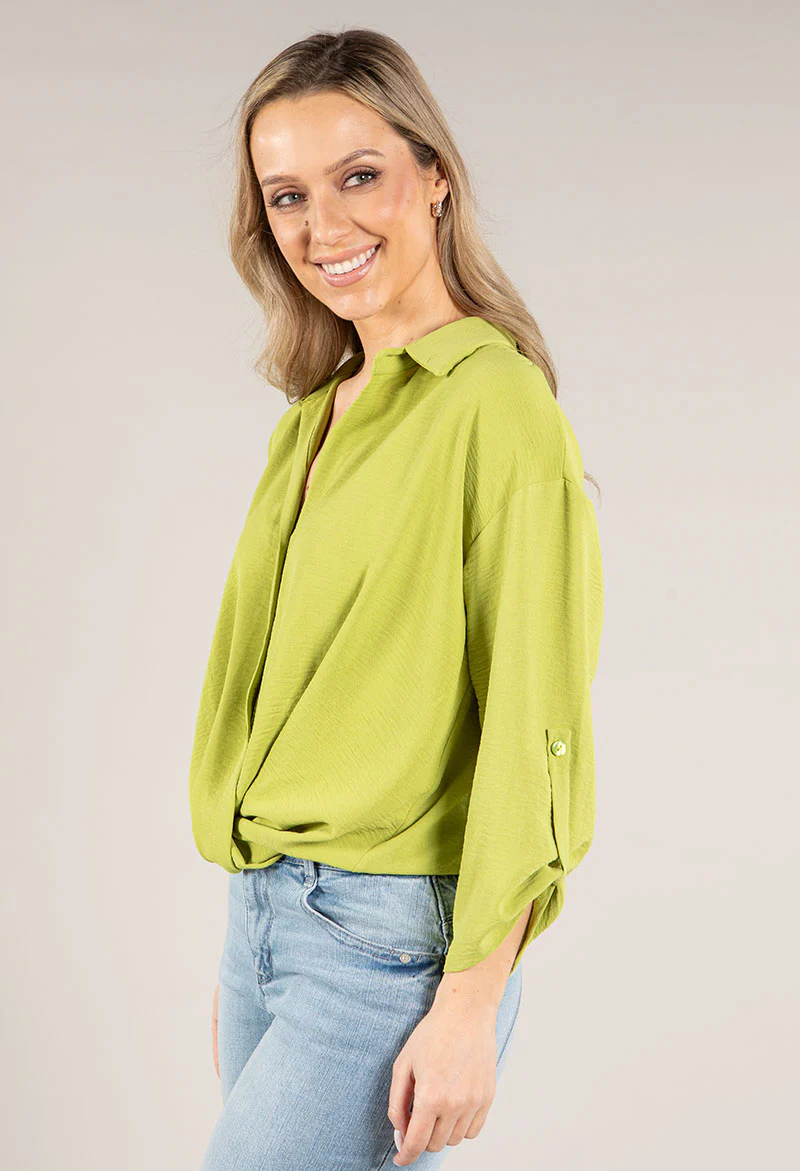 Front Knot Blouse - Image 14