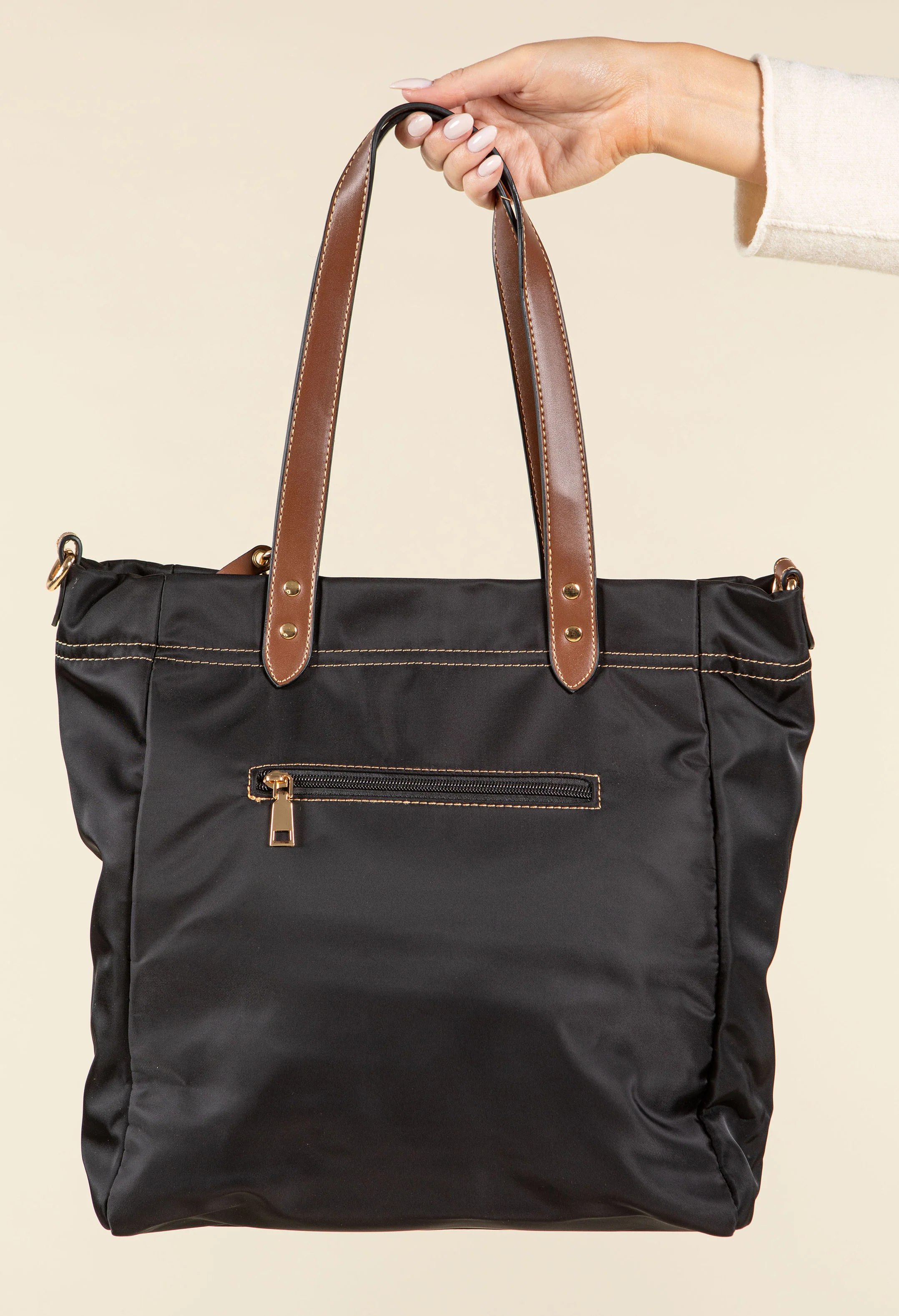 Front Zip Tote Bag - Image 3
