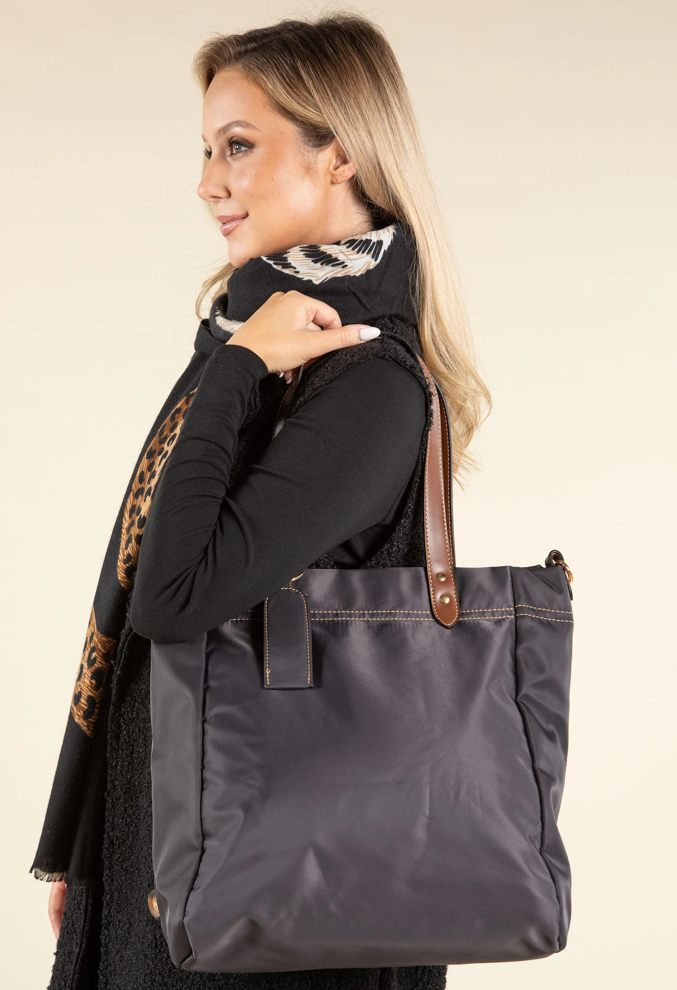 Front Zip Tote Bag - Image 5