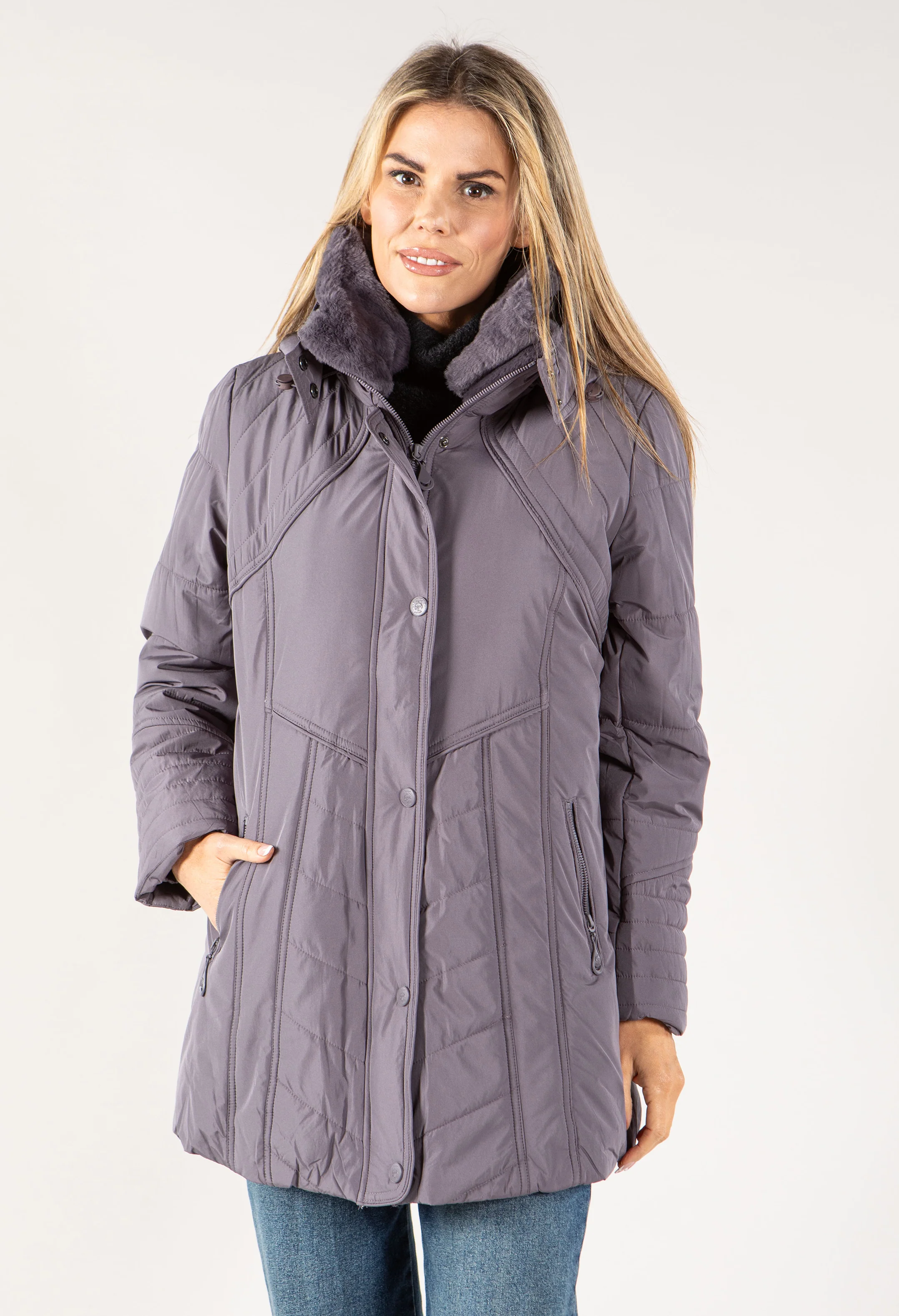 Fur Lined Coat - Image 13