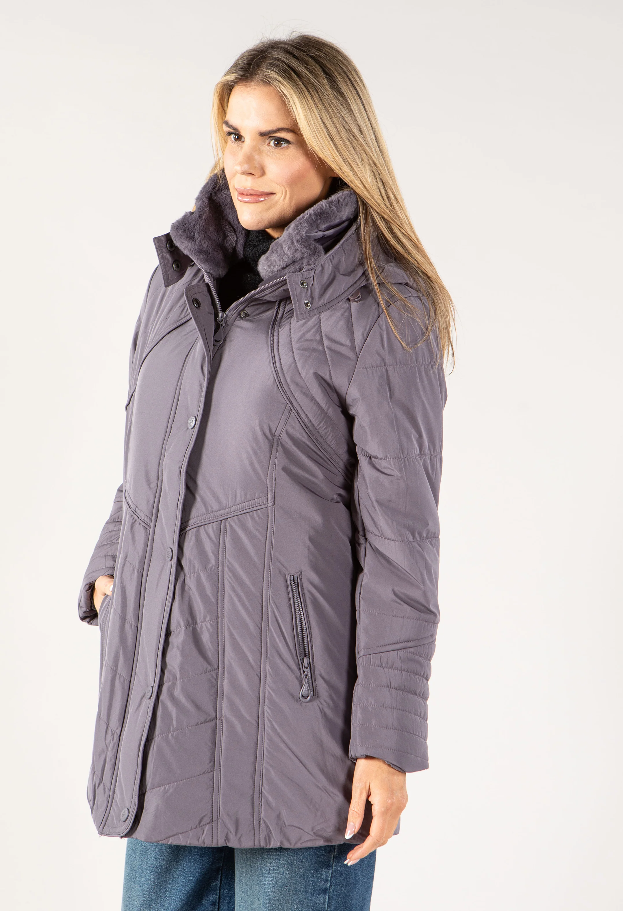 Fur Lined Coat - Image 14