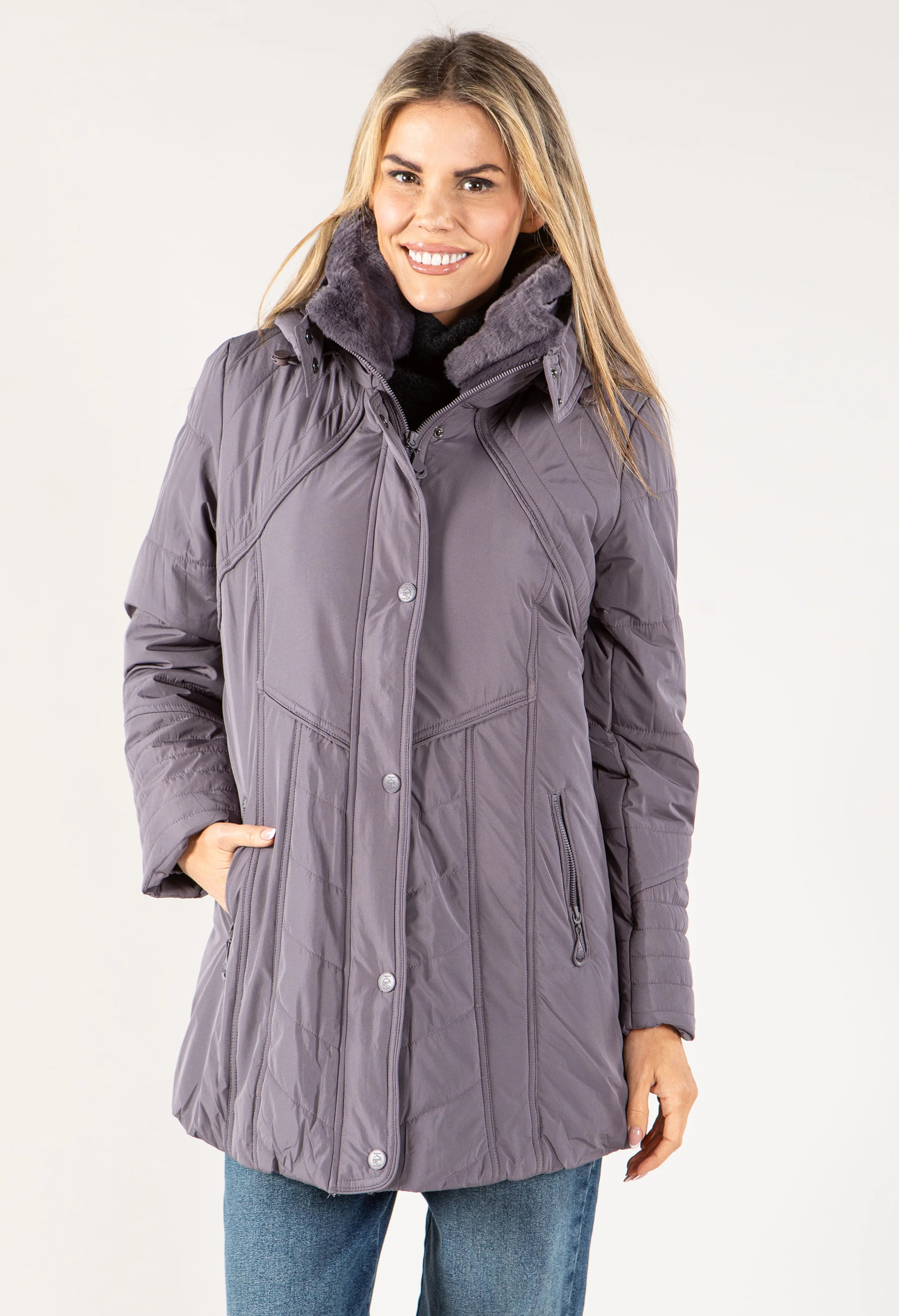 Fur Lined Coat - Image 16
