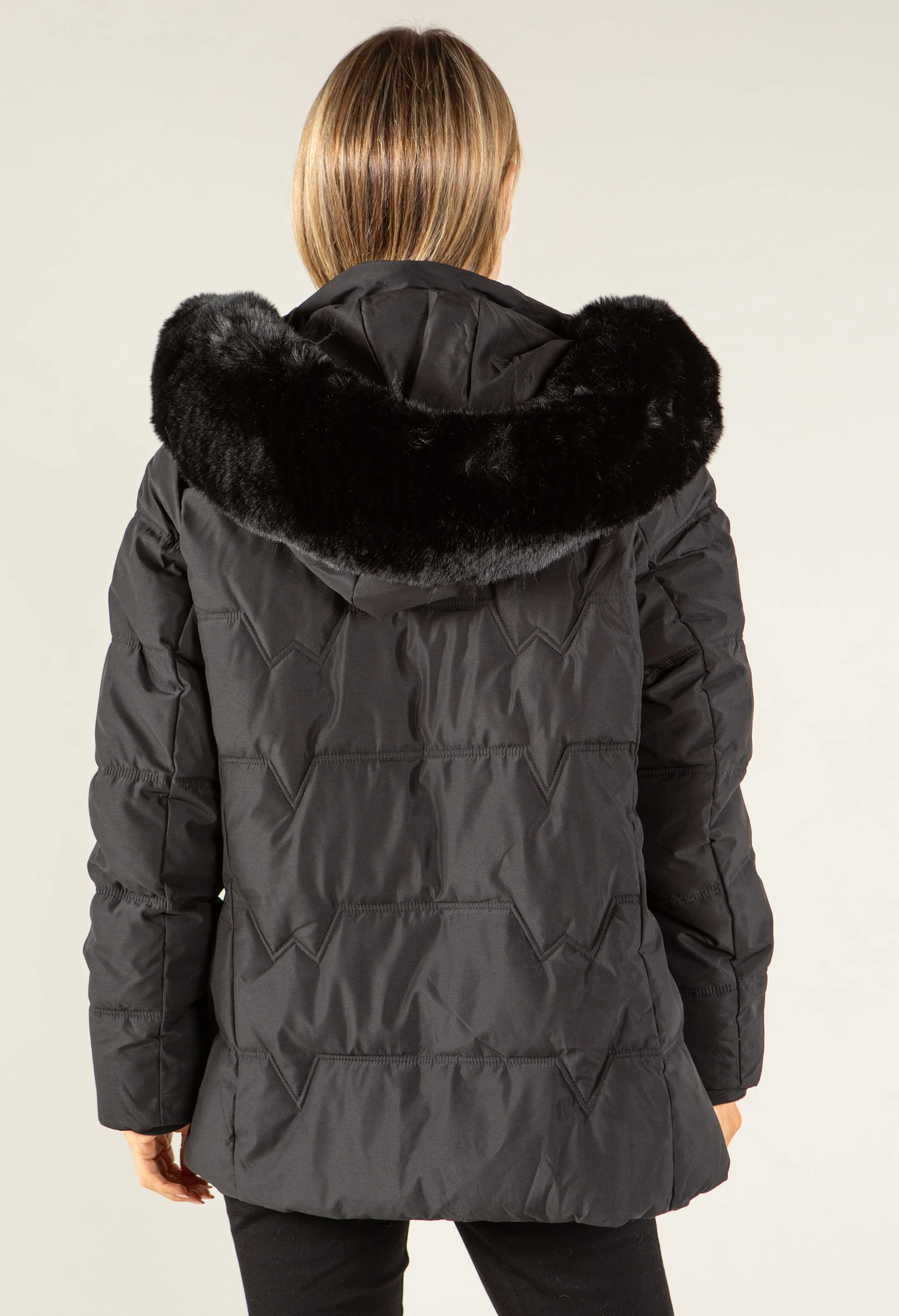 Fur Lined Hooded Coat - Image 4