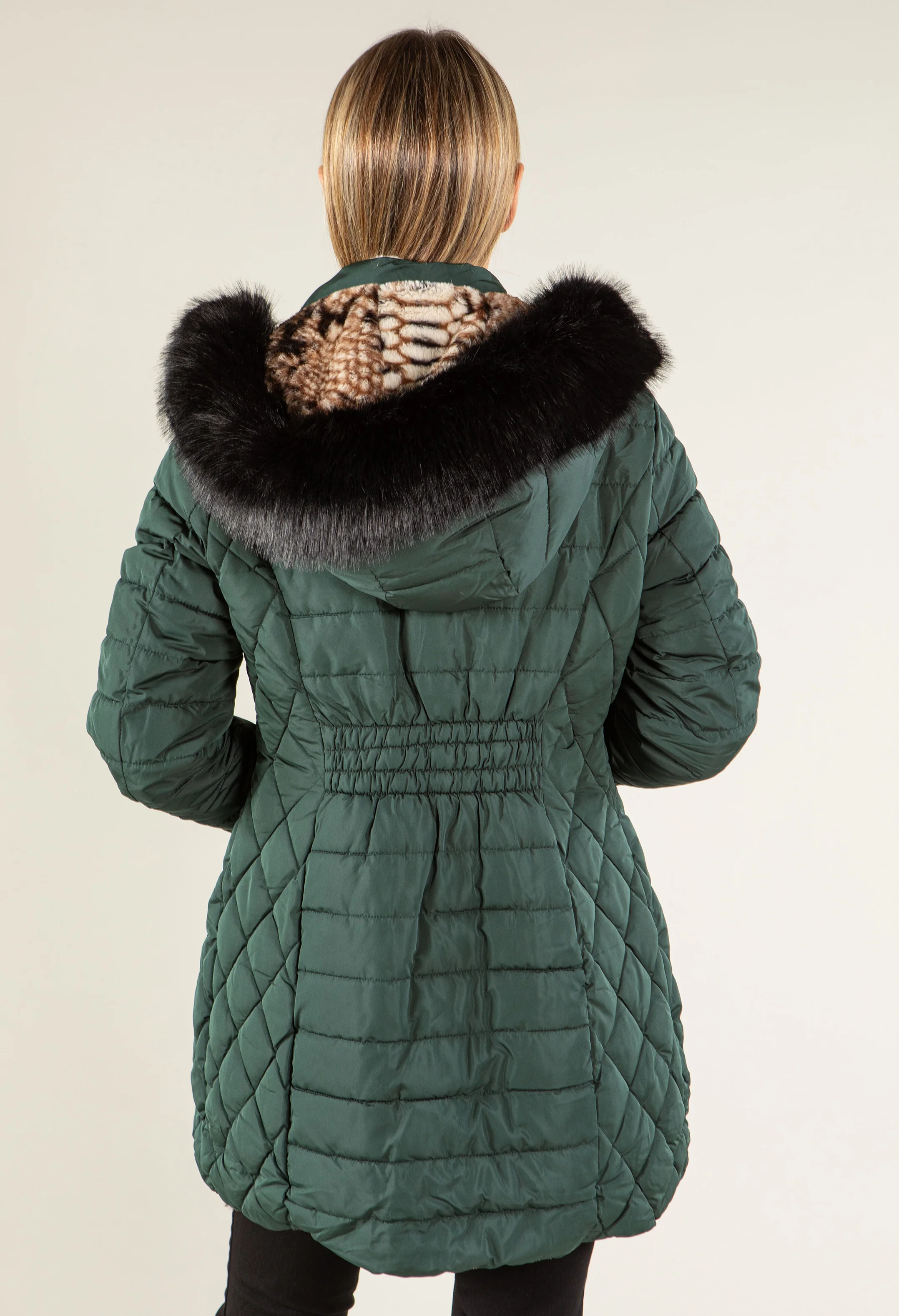 Fur Lined Reversible Padded Coat - Image 16