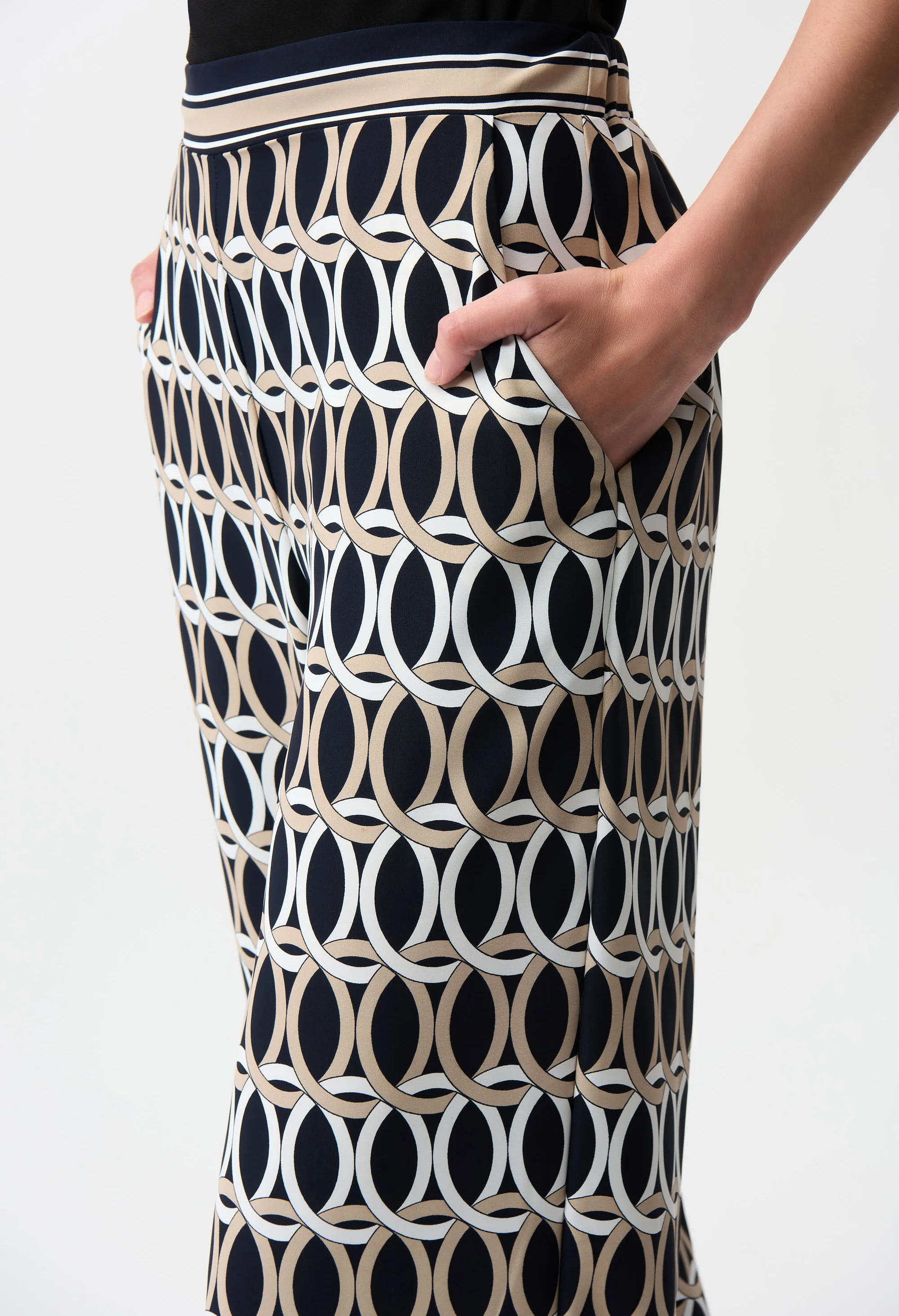 Geometric Mid-rise Trousers - Image 3