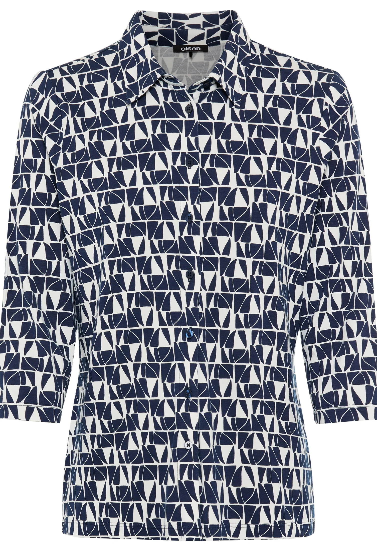 Geometric Print Blouse - Image 4