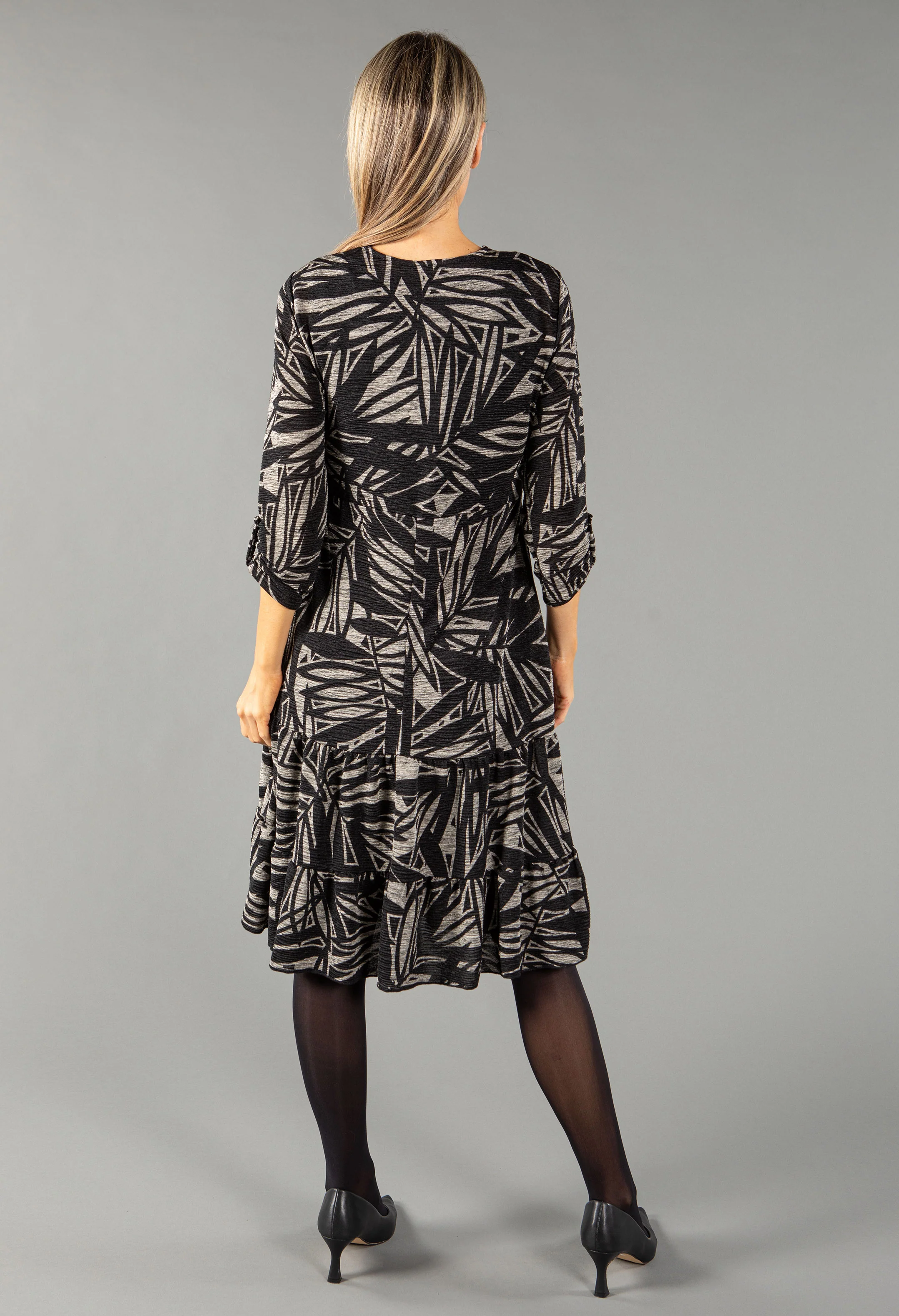 Geometric Print Midi Dress - Image 2