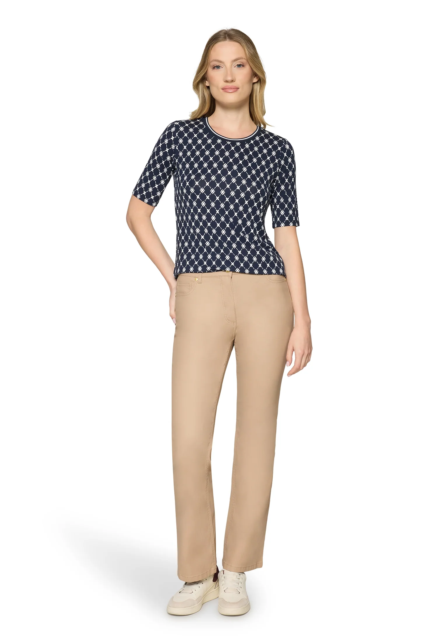 Geometric Print Top - Image 3