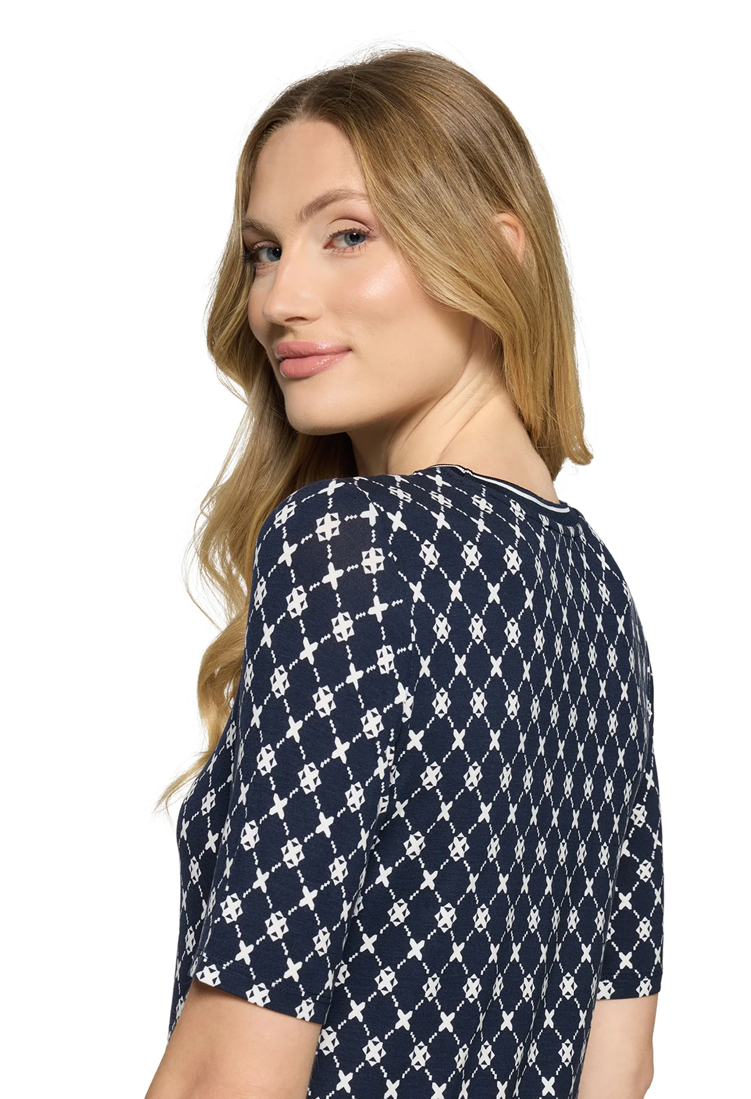 Geometric Print Top - Image 4