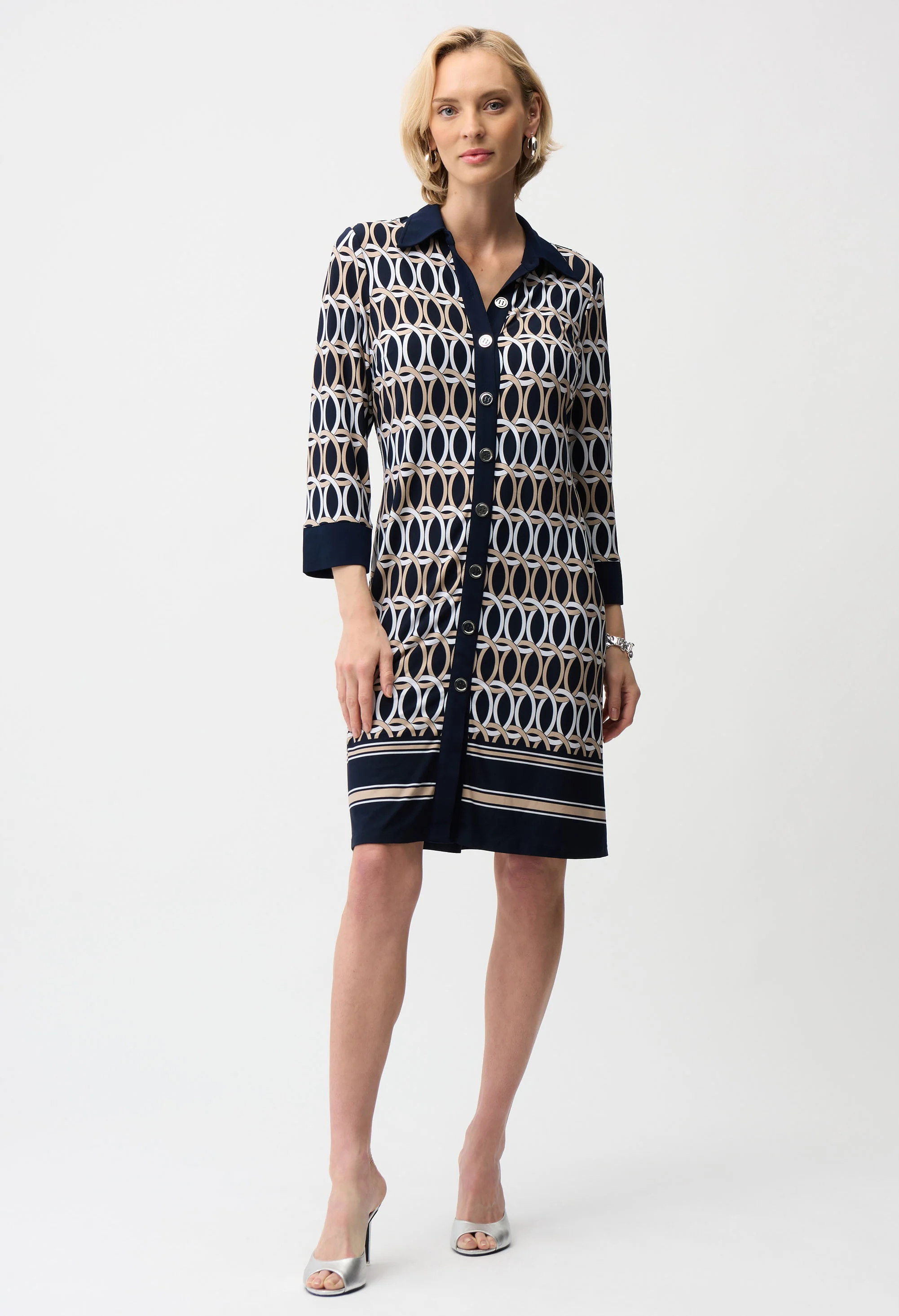 Geometric Shirt Dress
