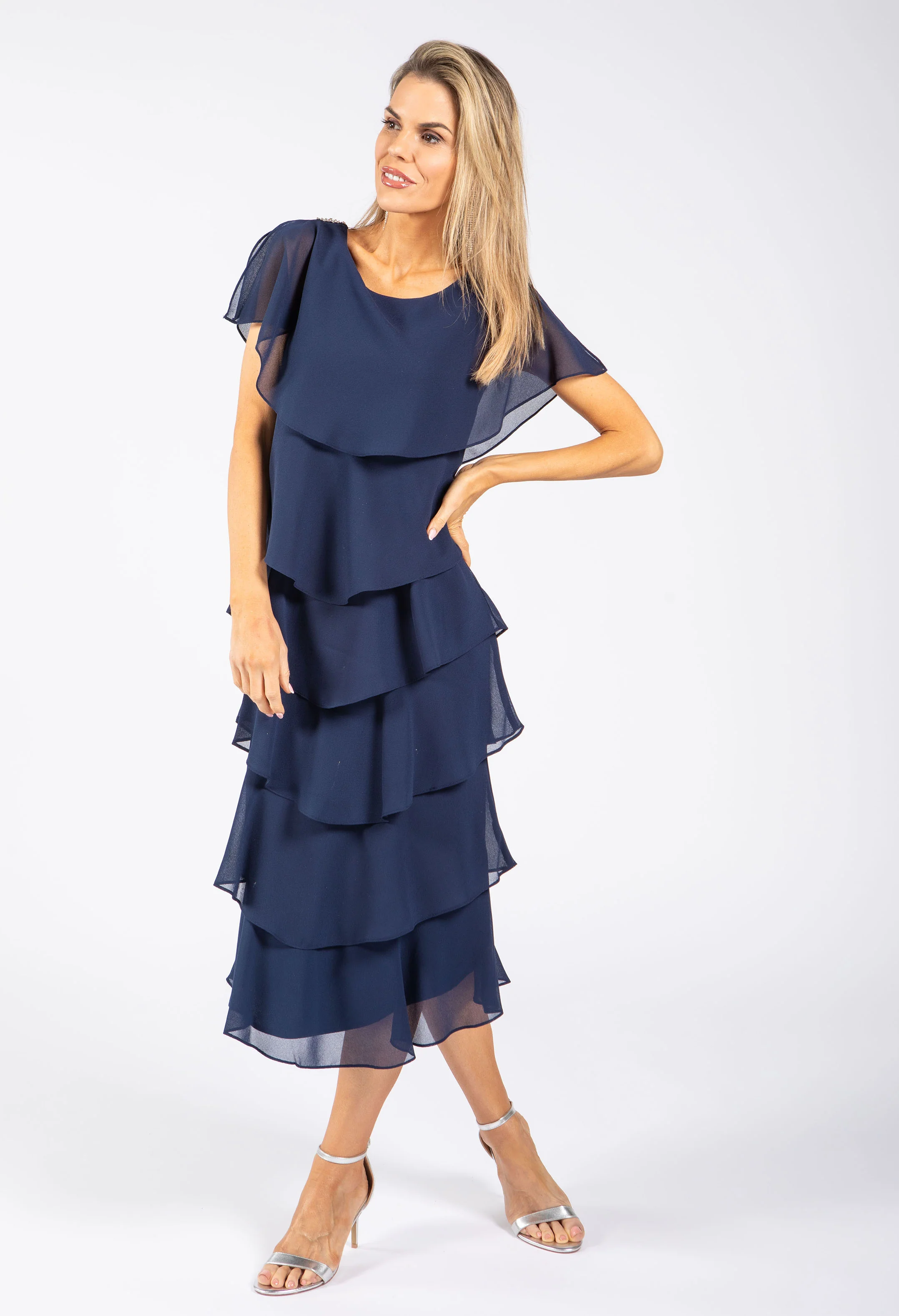 Georgette Chiffon Midi Dress - Image 6