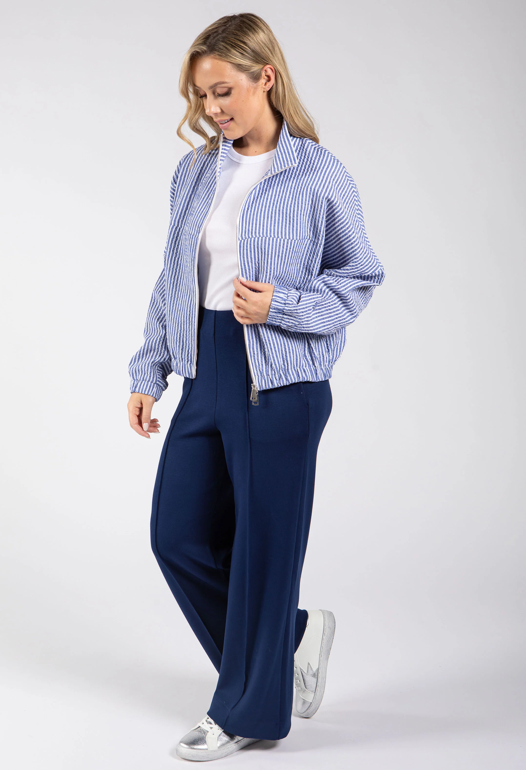 Ginny Soft Touch Wide Leg Trousers - Image 8