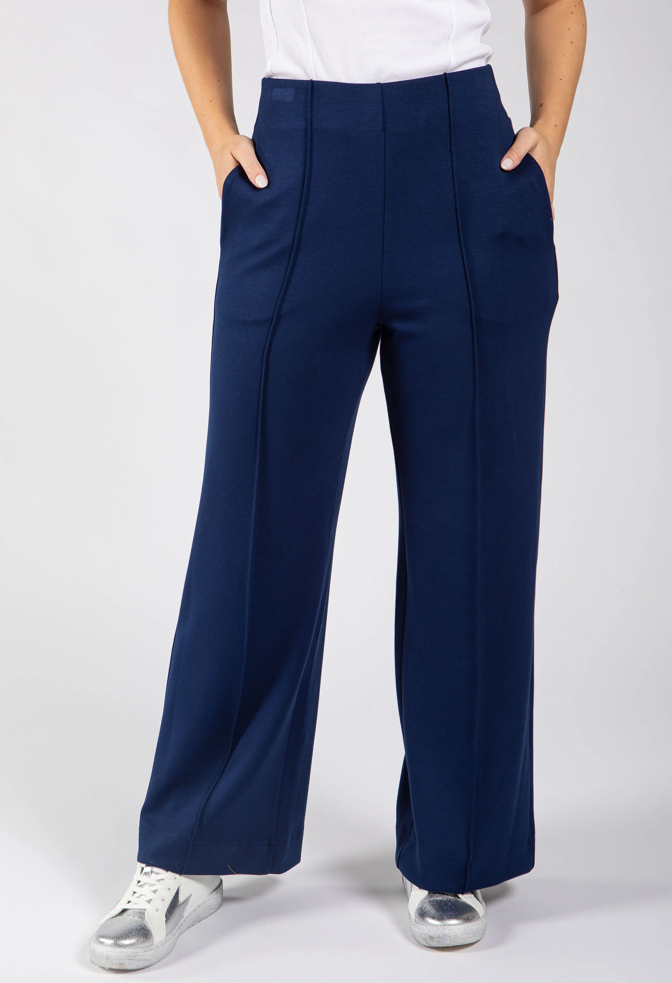 Ginny Soft Touch Wide Leg Trousers - Image 9