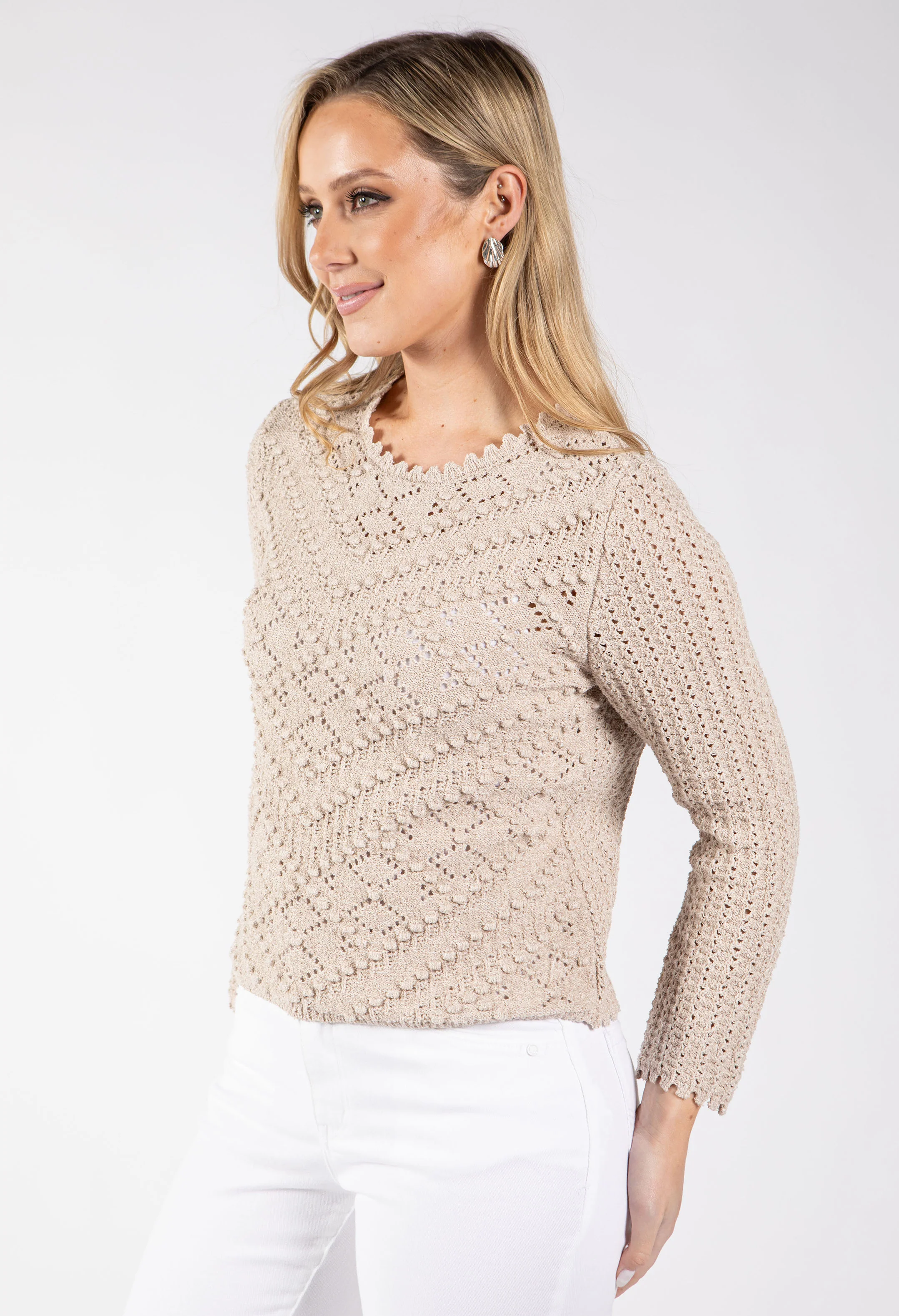 Ginza Crochet Knit Jumper - Image 7