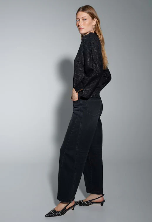 Glantina Loose sweatshirt with gloss effect - Image 2