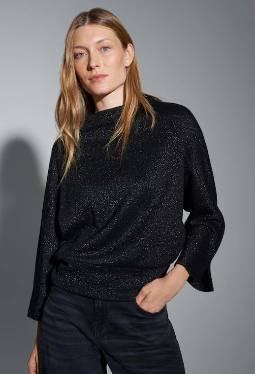 Glantina Loose sweatshirt with gloss effect - Image 3