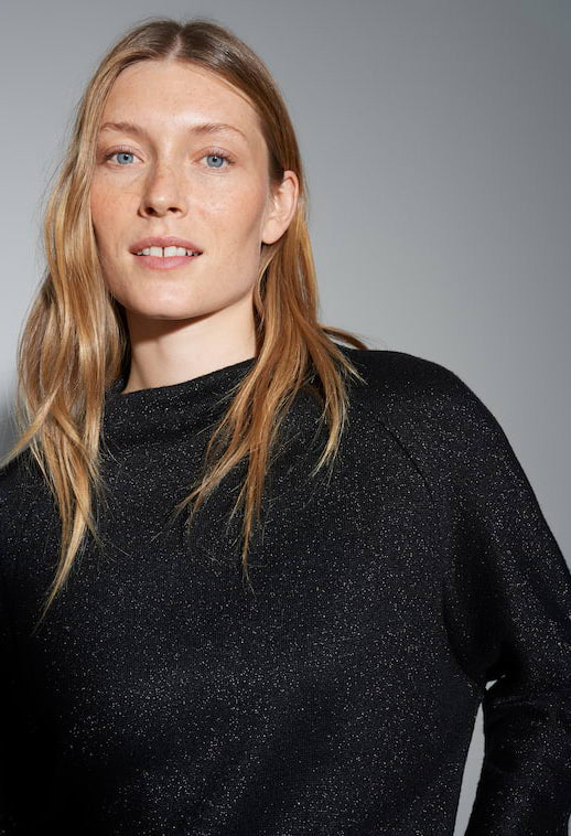 Glantina Loose sweatshirt with gloss effect - Image 4