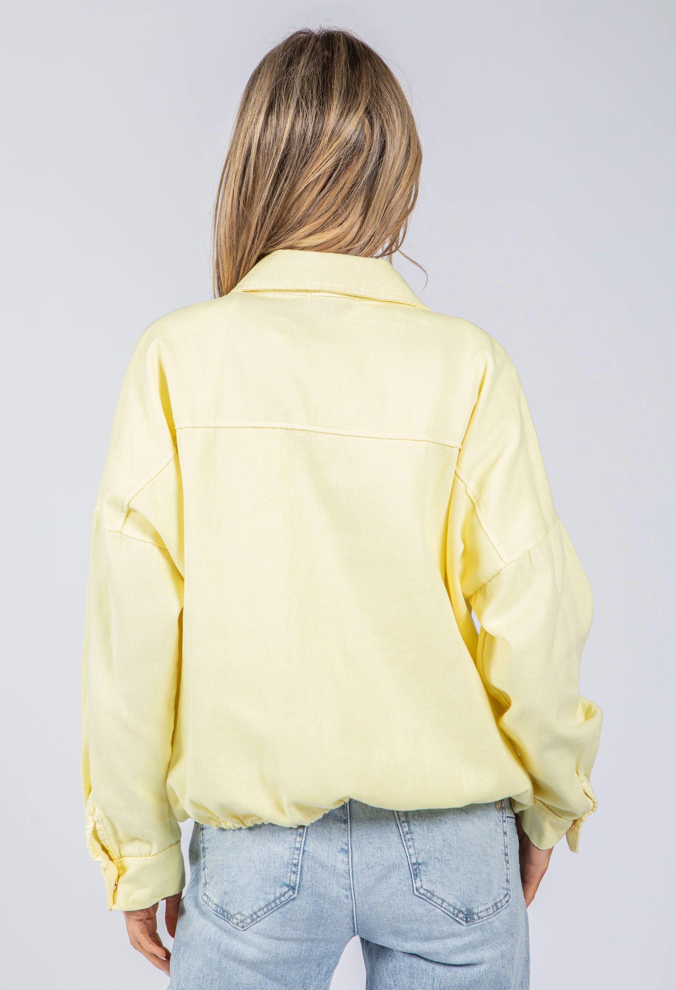 Gold Brooch Detail Denim Jacket - Image 15