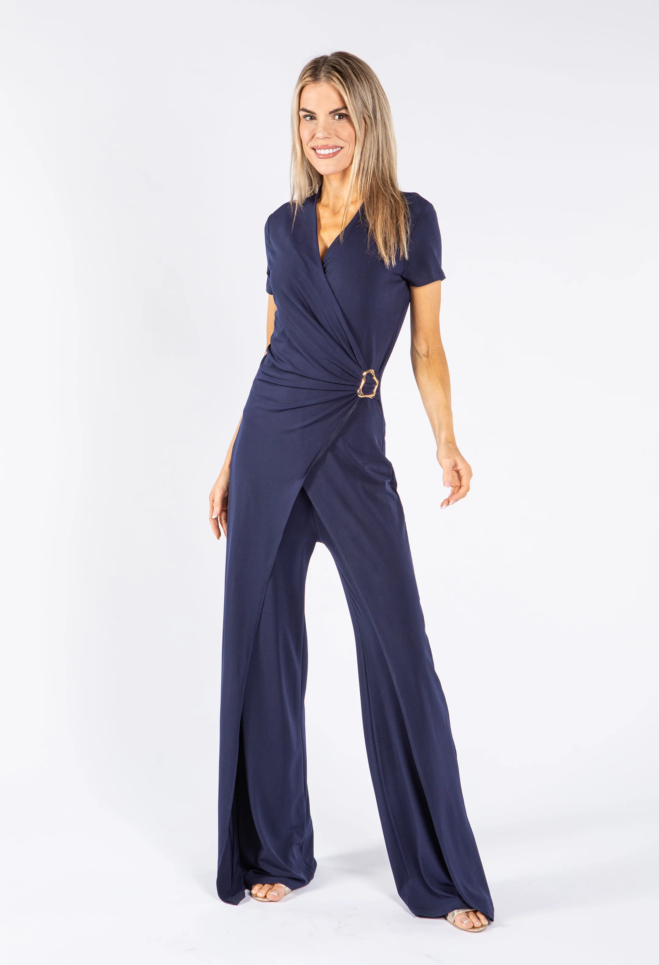 Gold Buckle Detail Jumpsuit - Image 6
