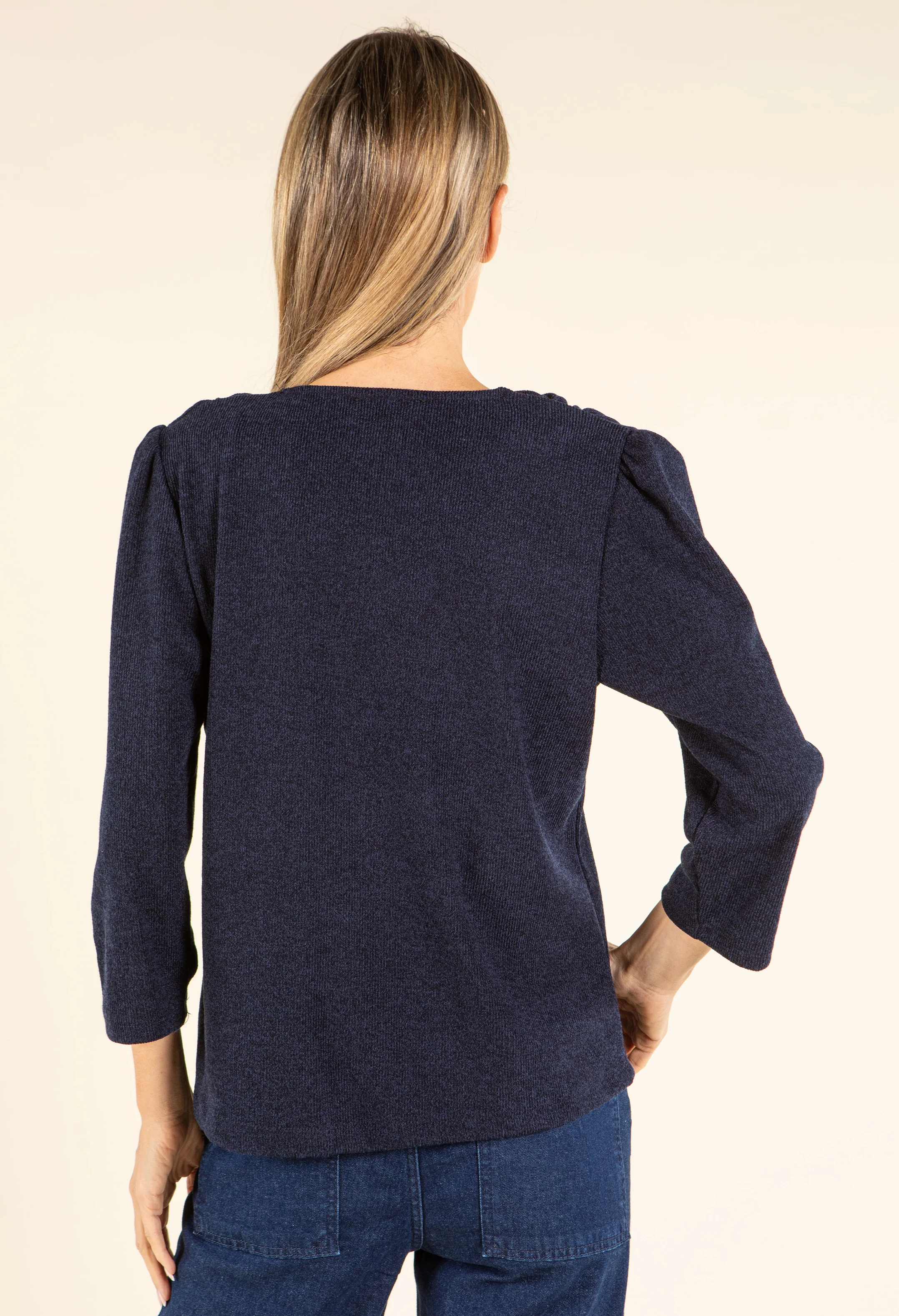 Gold Button Knit Cardigan - Image 6