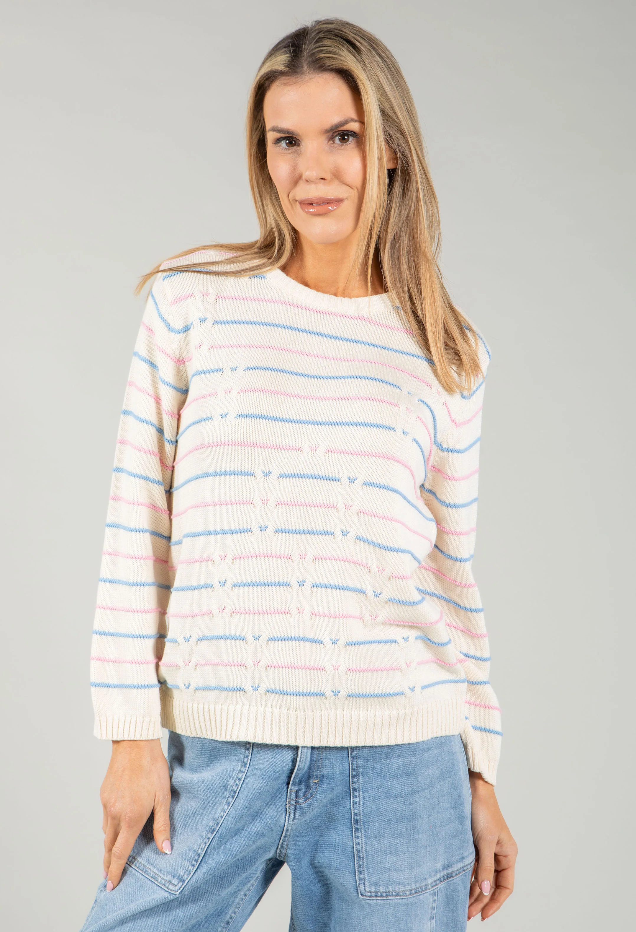 Grace Striped Knit Jumper - Image 2