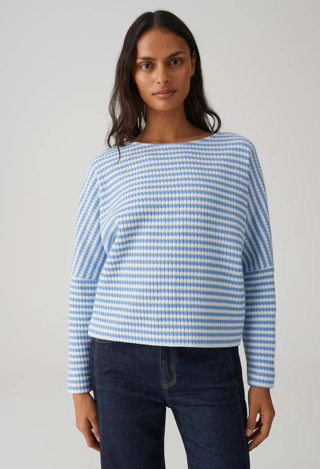 Gresh knitted look Striped sweatshirt - Image 2