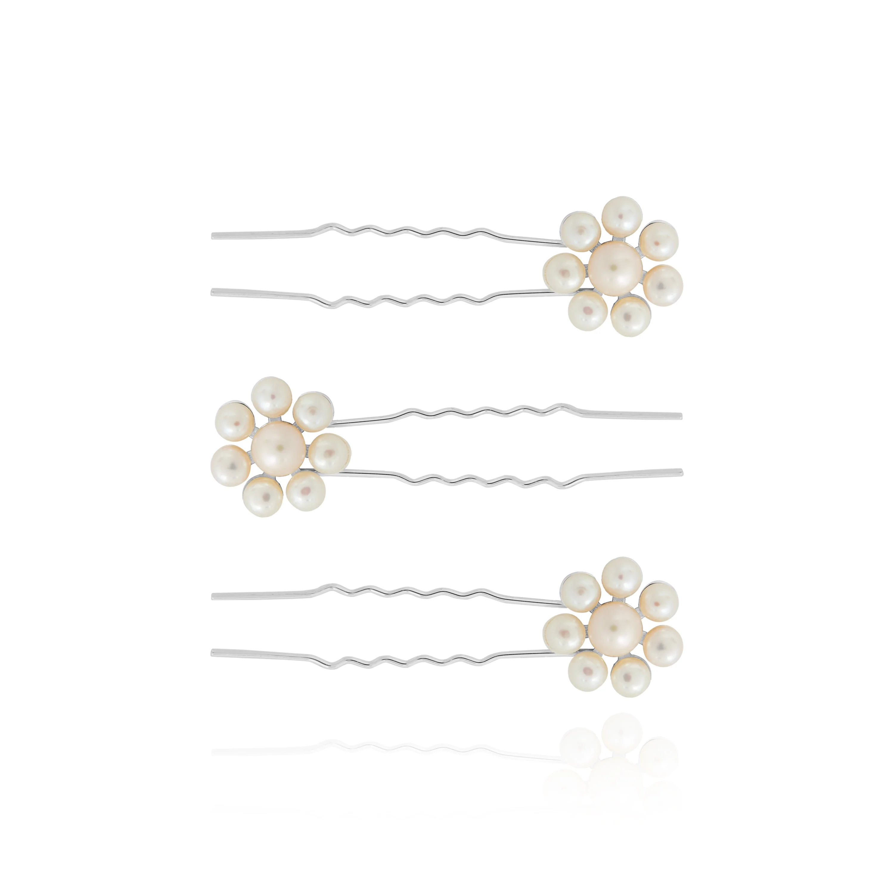 HAPPY EVER AFTER HAIR ACCESSORIES | PEARL FLOWER HAIR PINS - Image 2