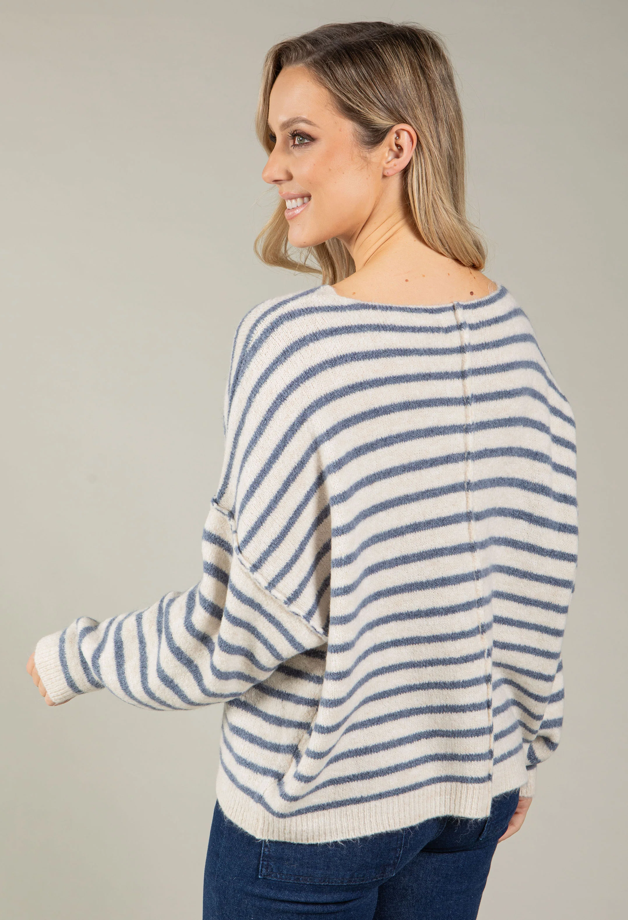 Hazel Striped Knit Jumper - Image 8