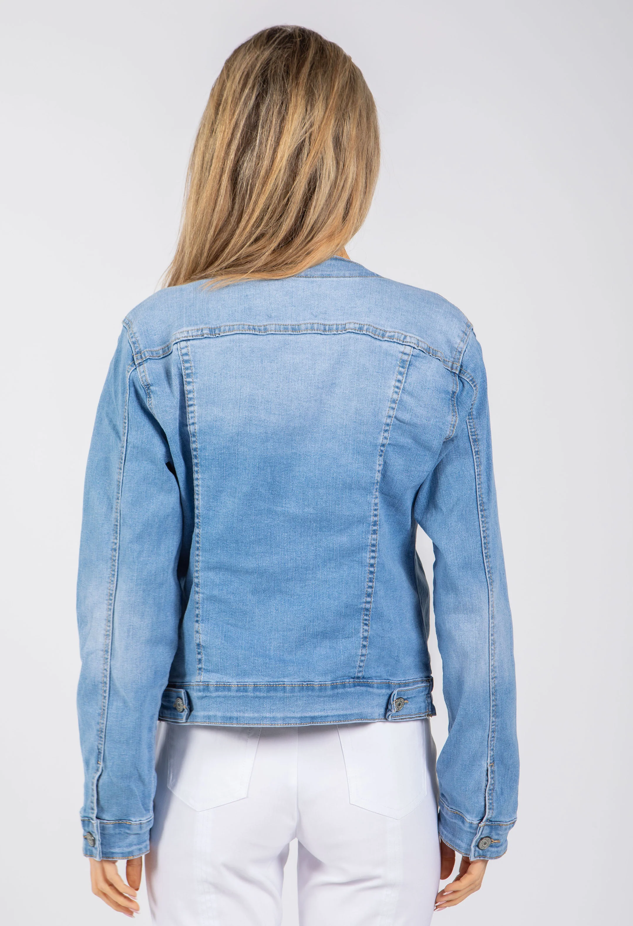 Helene Slim Fit Denim Jacket - Image 5