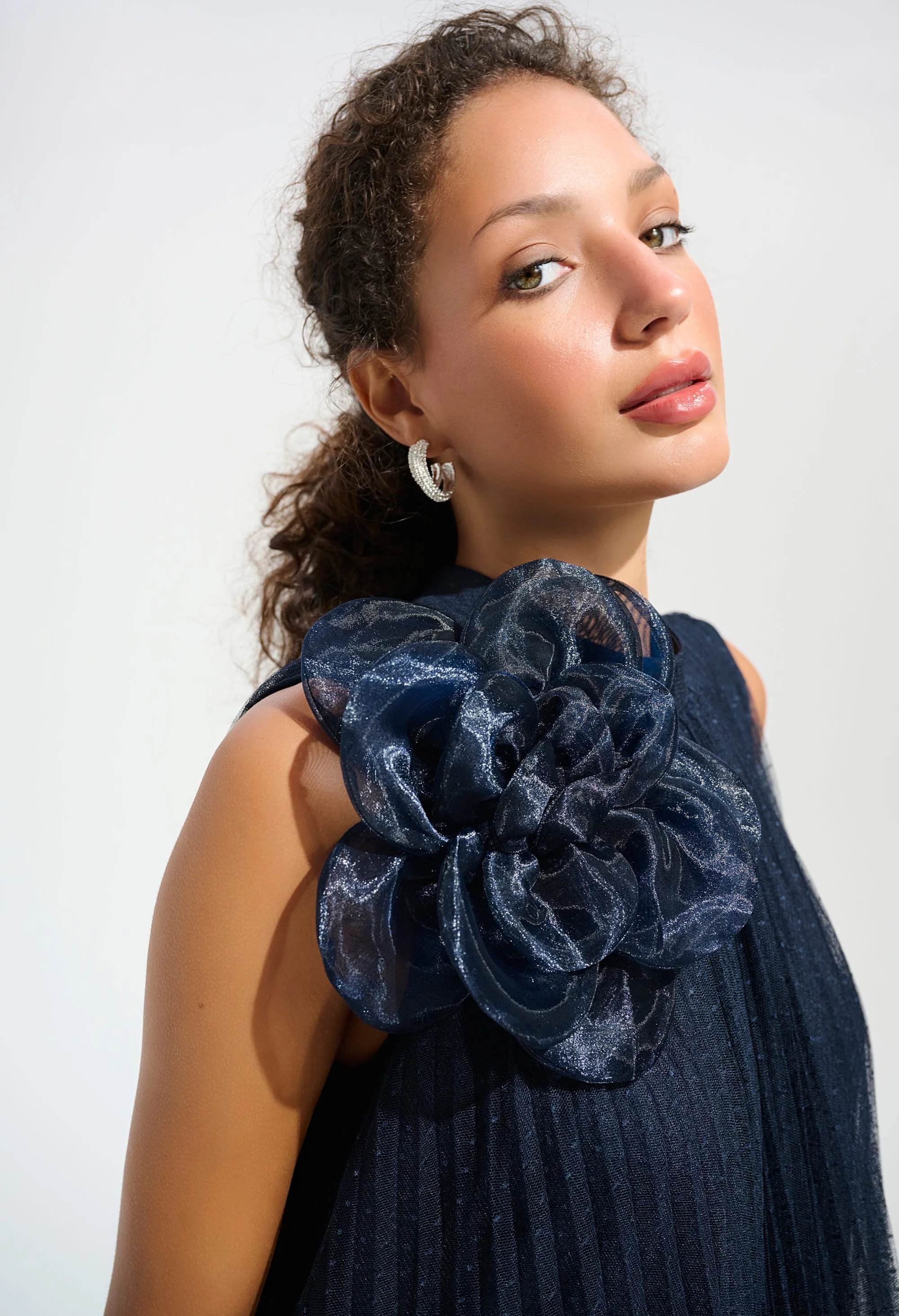 High-neck A-line Dress - Image 3