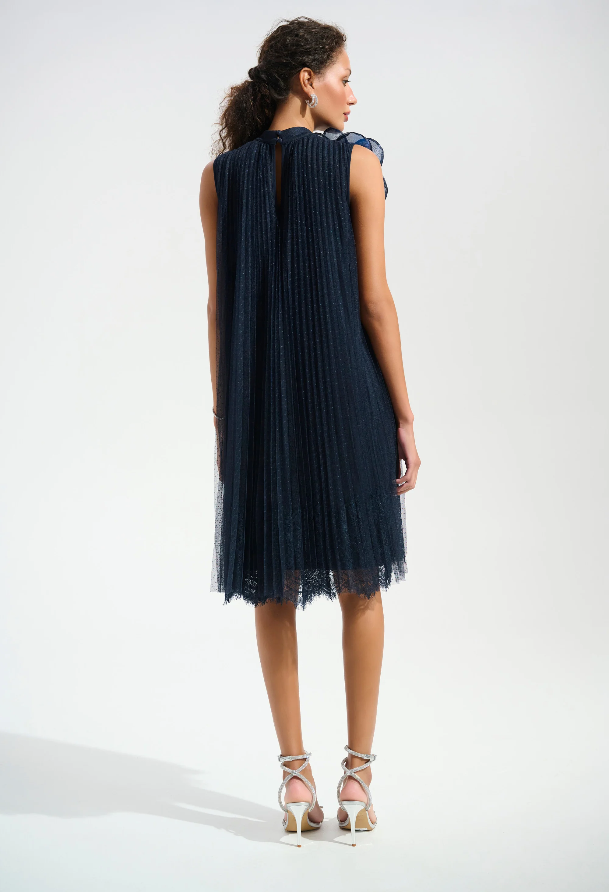 High-neck A-line Dress - Image 4