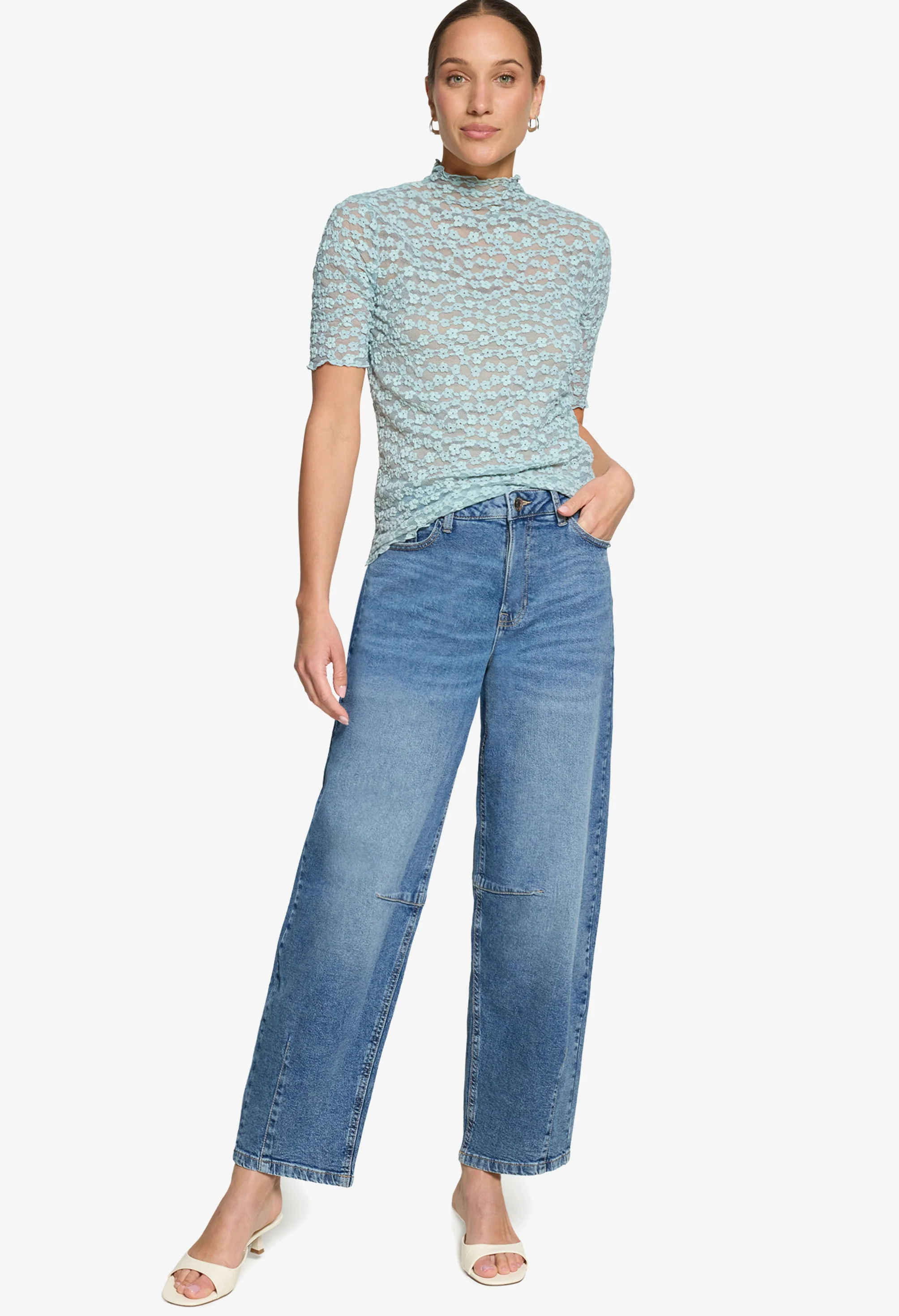 High Neck Lace Top - Image 4
