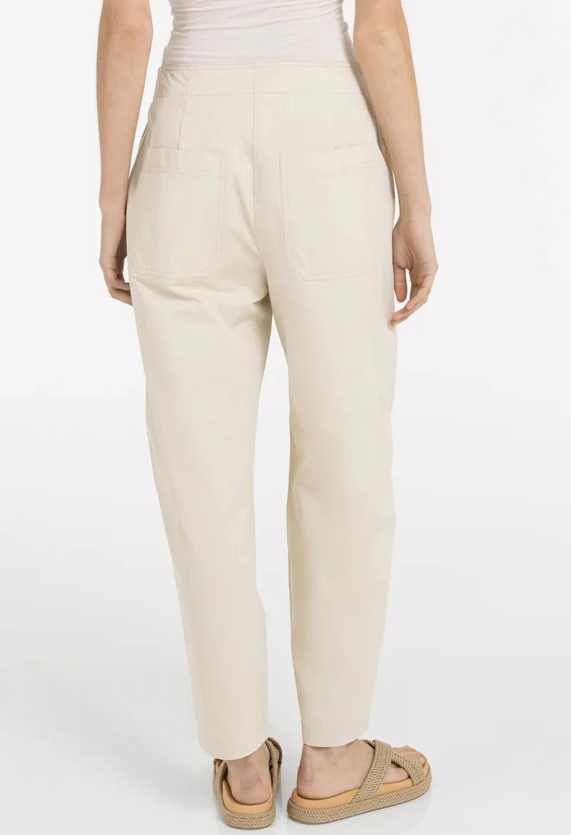 High waist barrel trousers with button detail - Image 10