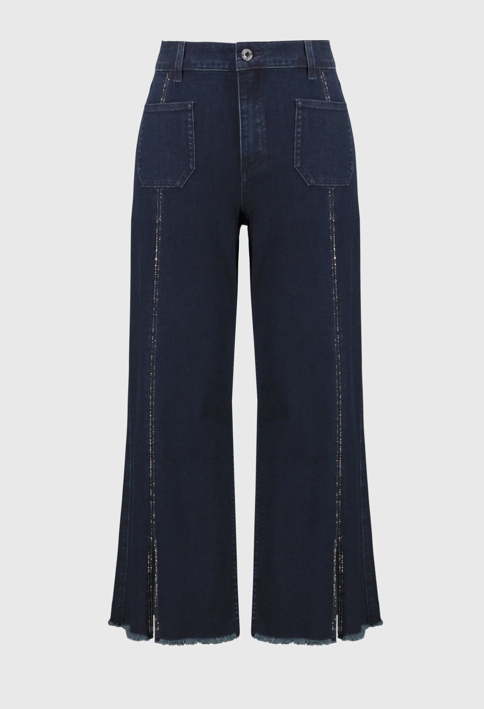 High Waist Cropped Jeans - Image 10