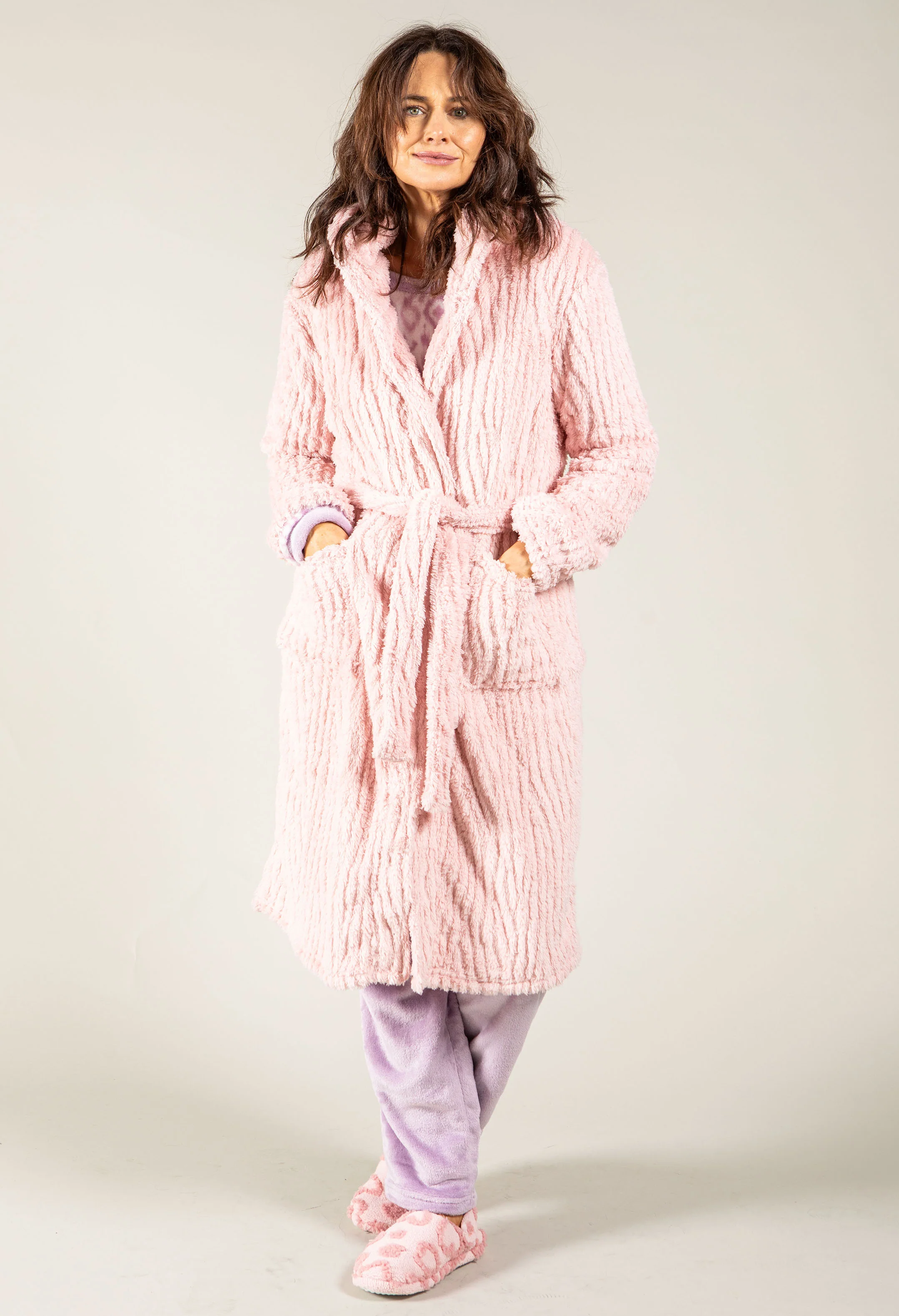Hooded Jacquard Dressing Gown - Image 2