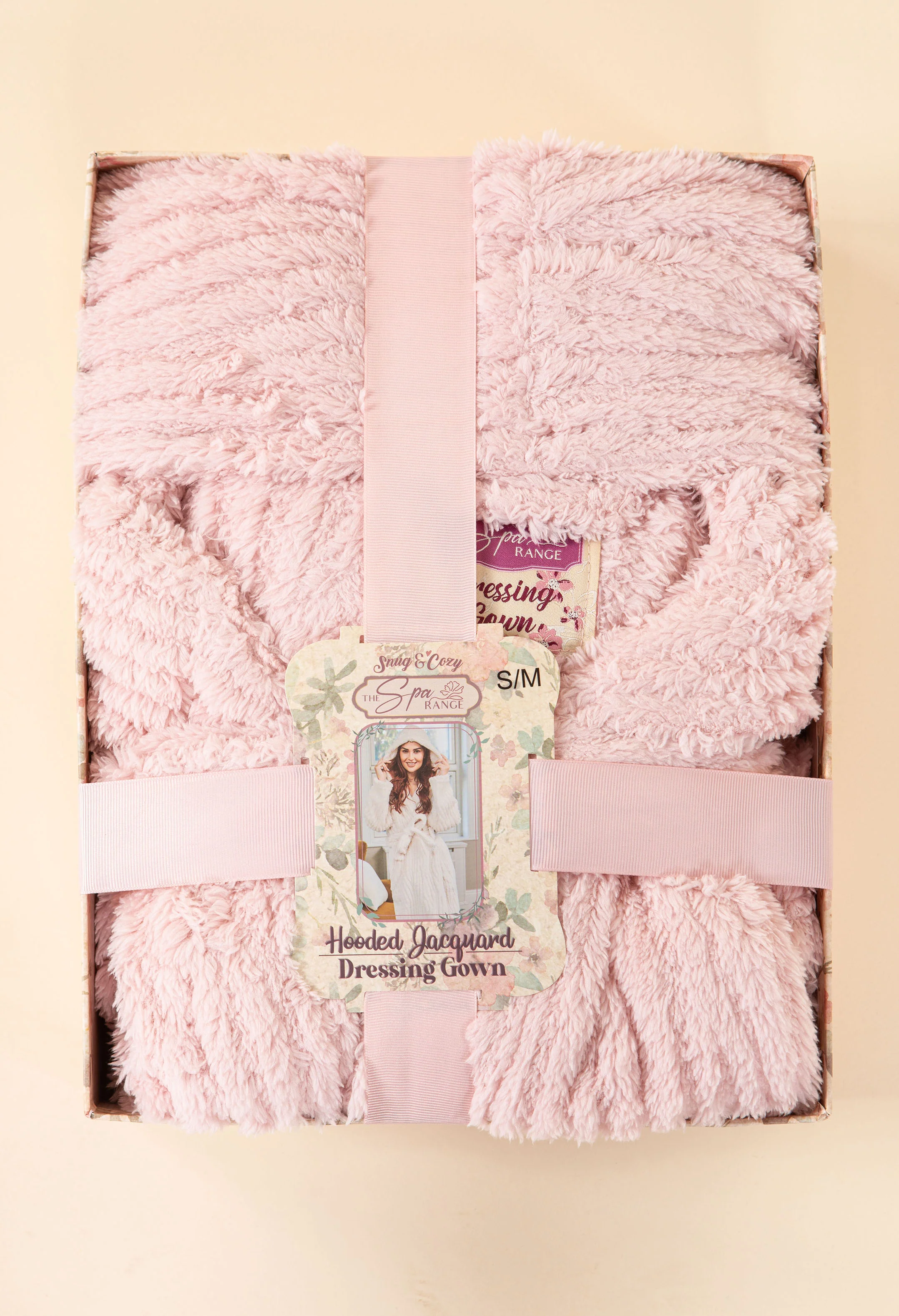 Hooded Jacquard Dressing Gown - Image 5