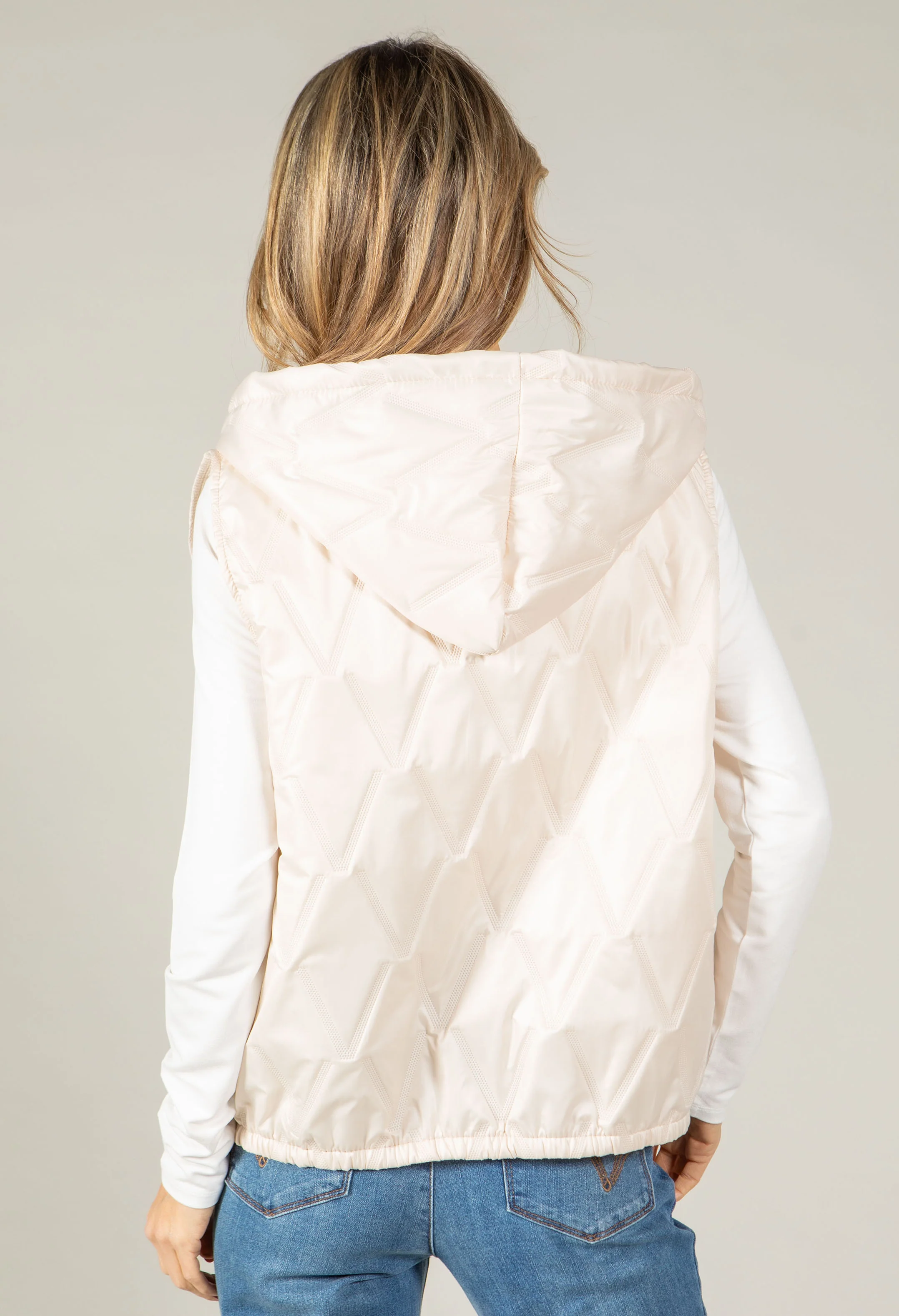 Hooded Quilted Gilet - Image 5