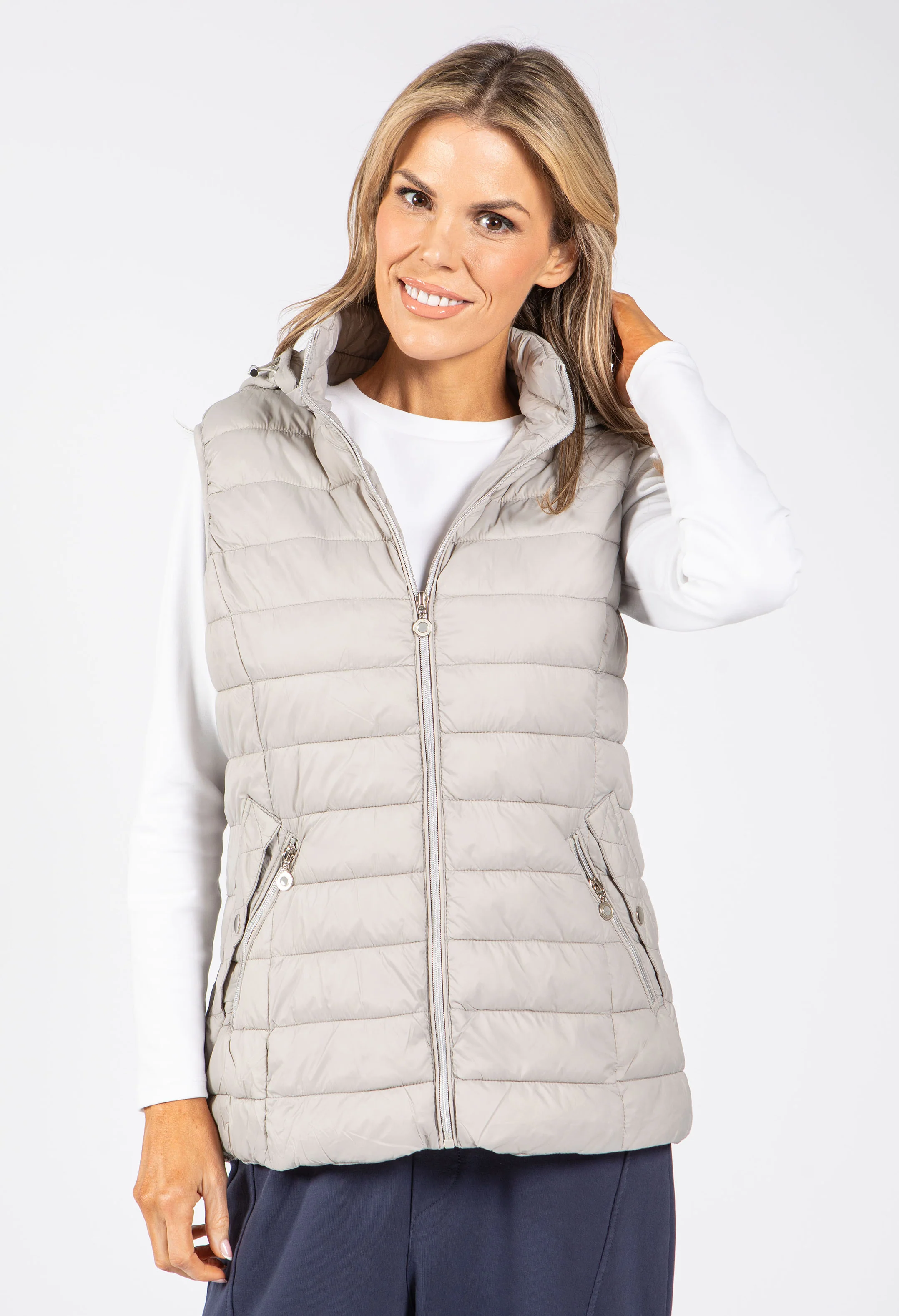 Hooded Quilted Gilet - Image 9