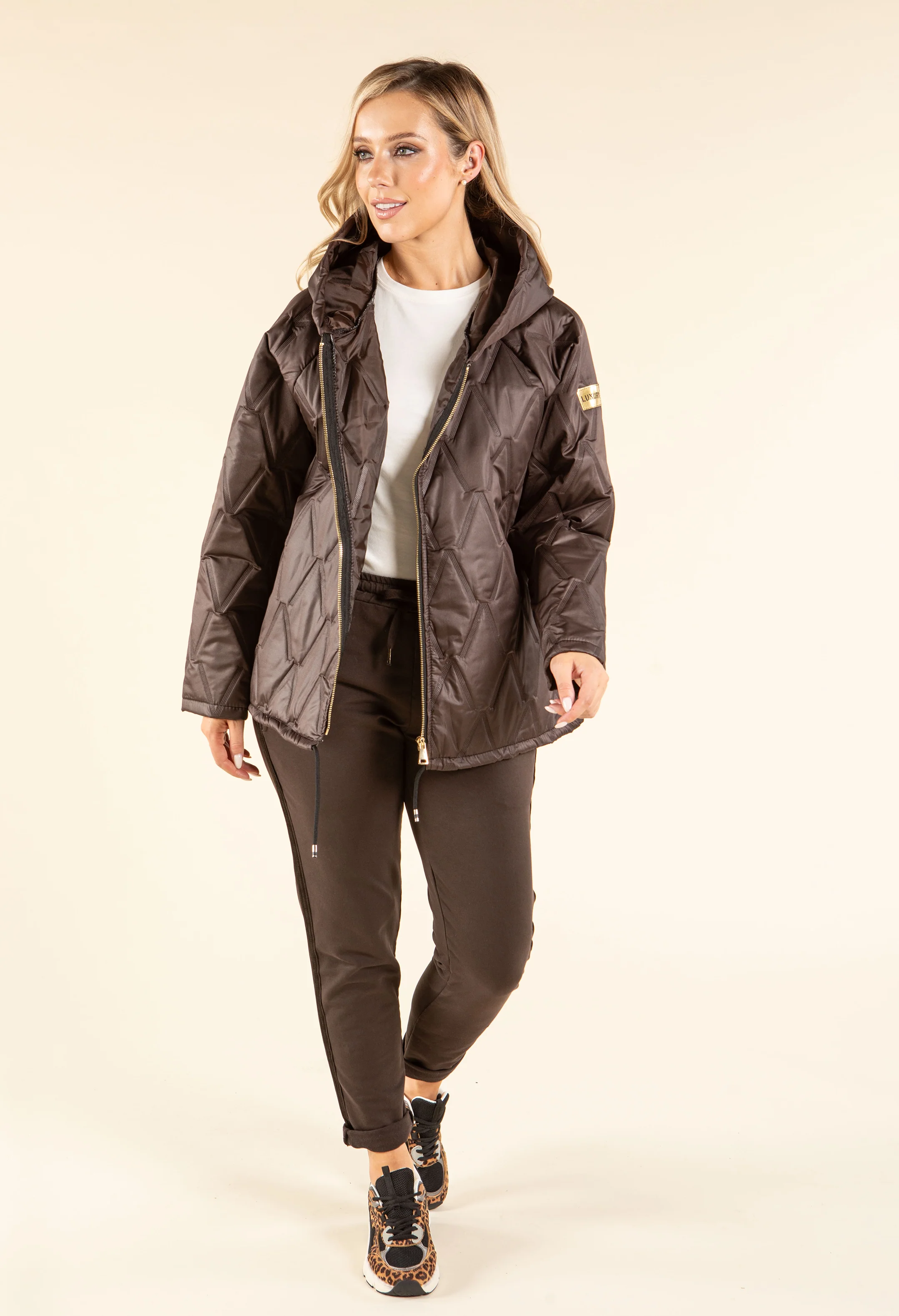 Hooded Quilted Jacket - Image 6