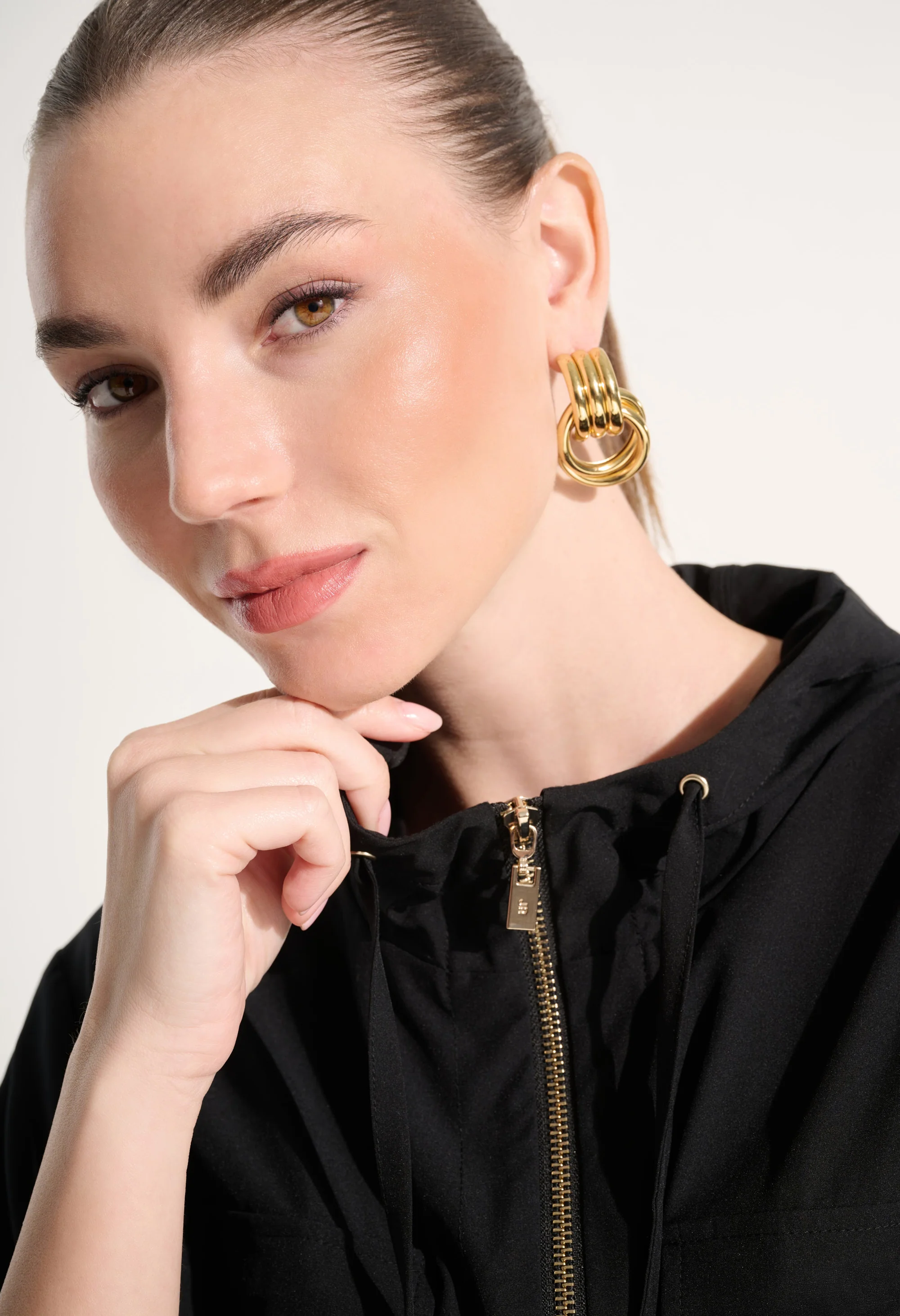 Hooded Zipper Casual Jacket - Image 3