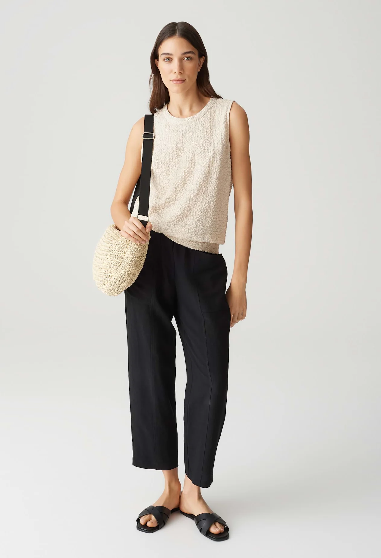 Ikini Sleeveless Texture Top - Image 4